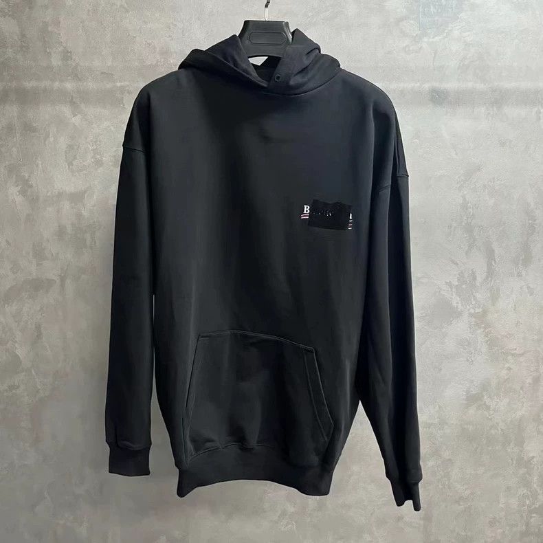 Balenciaga Balenciaga Grey solid logo print masked hoodie 2501-Nextarr Size US M / EU 48-50 / 2 - 7 Thumbnail