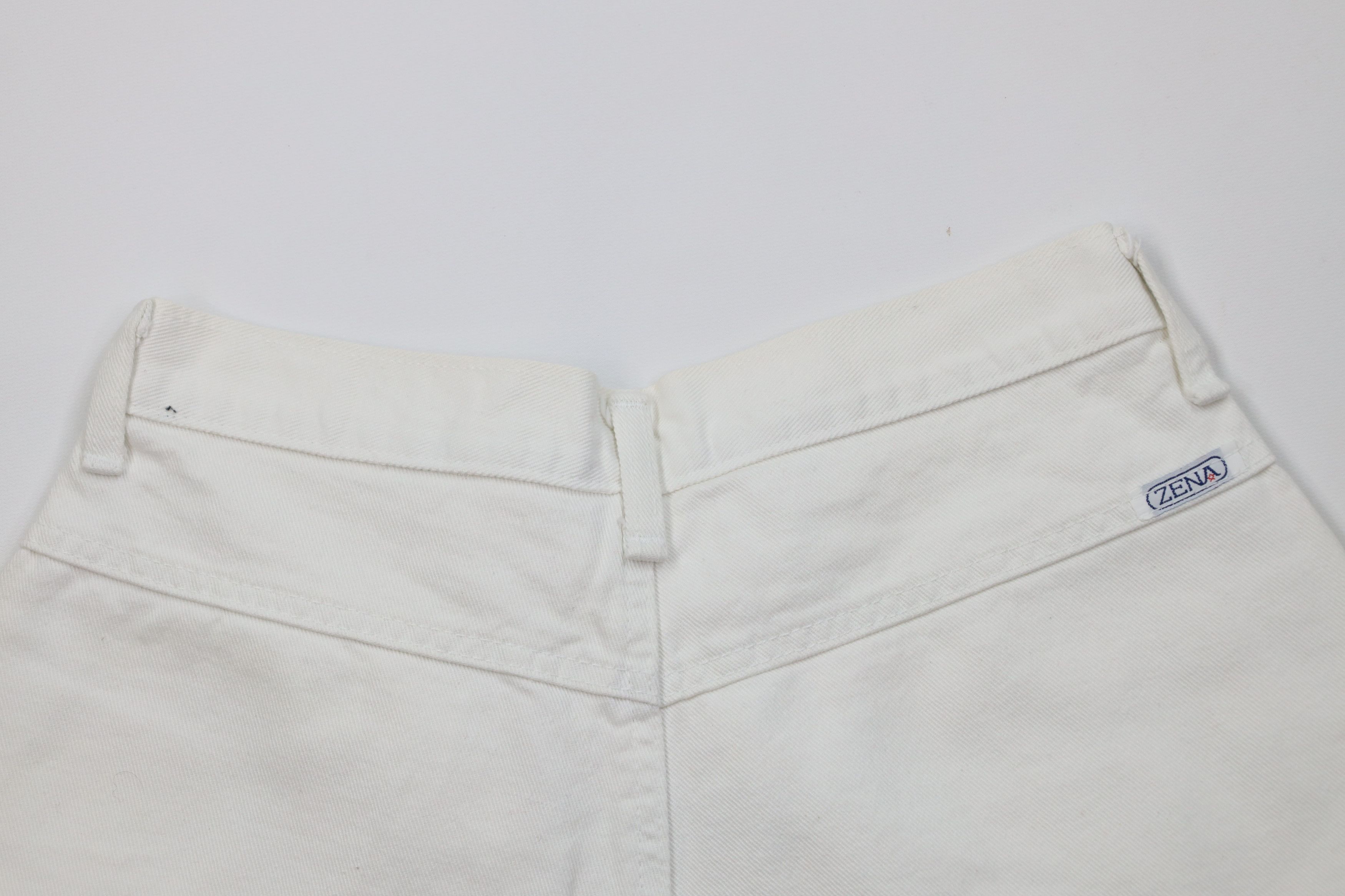 Vintage Vintage 90s Streetwear Relaxed Fit Denim Shorts White USA Size 27" / US 4 / IT 40 - 11 Thumbnail
