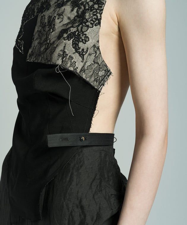 Marc Le Bihan Marc Le Bihan Laced Backless Vest Top Size S / US 4 / IT 40 - 3 Thumbnail