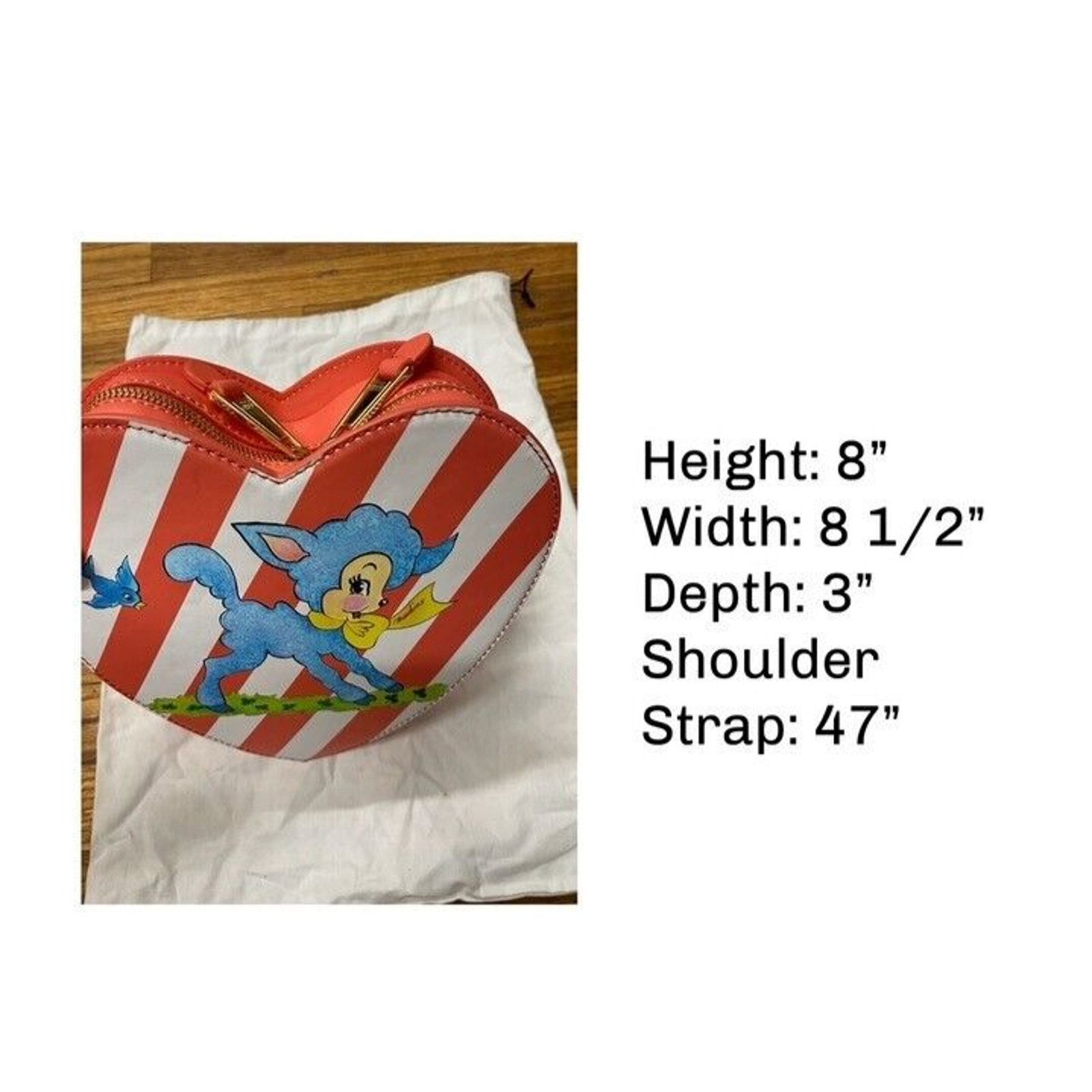 Moschino SS22 MOSCHINO Couture Jeremy Scott Child Heart Crossbody Bag Size ONE SIZE - 6 Thumbnail