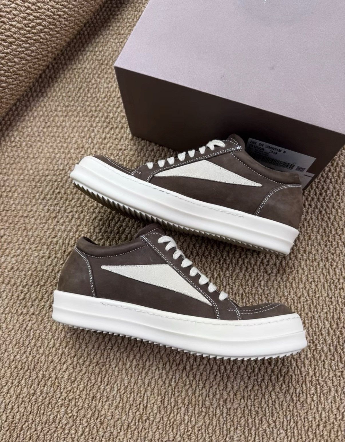 Rick Owens Rick Owens RO Main Line Full Leather Vans Style K37 Size US 6.5 / EU 39-40 - 4 Thumbnail