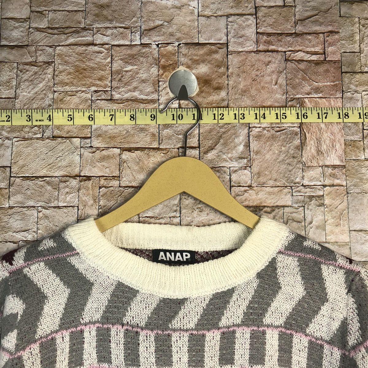 Homespun Knitwear × Japanese Brand Anap Purple art Knitwear #A769 Size XS / US 0-2 / IT 36-38 - 4 Thumbnail