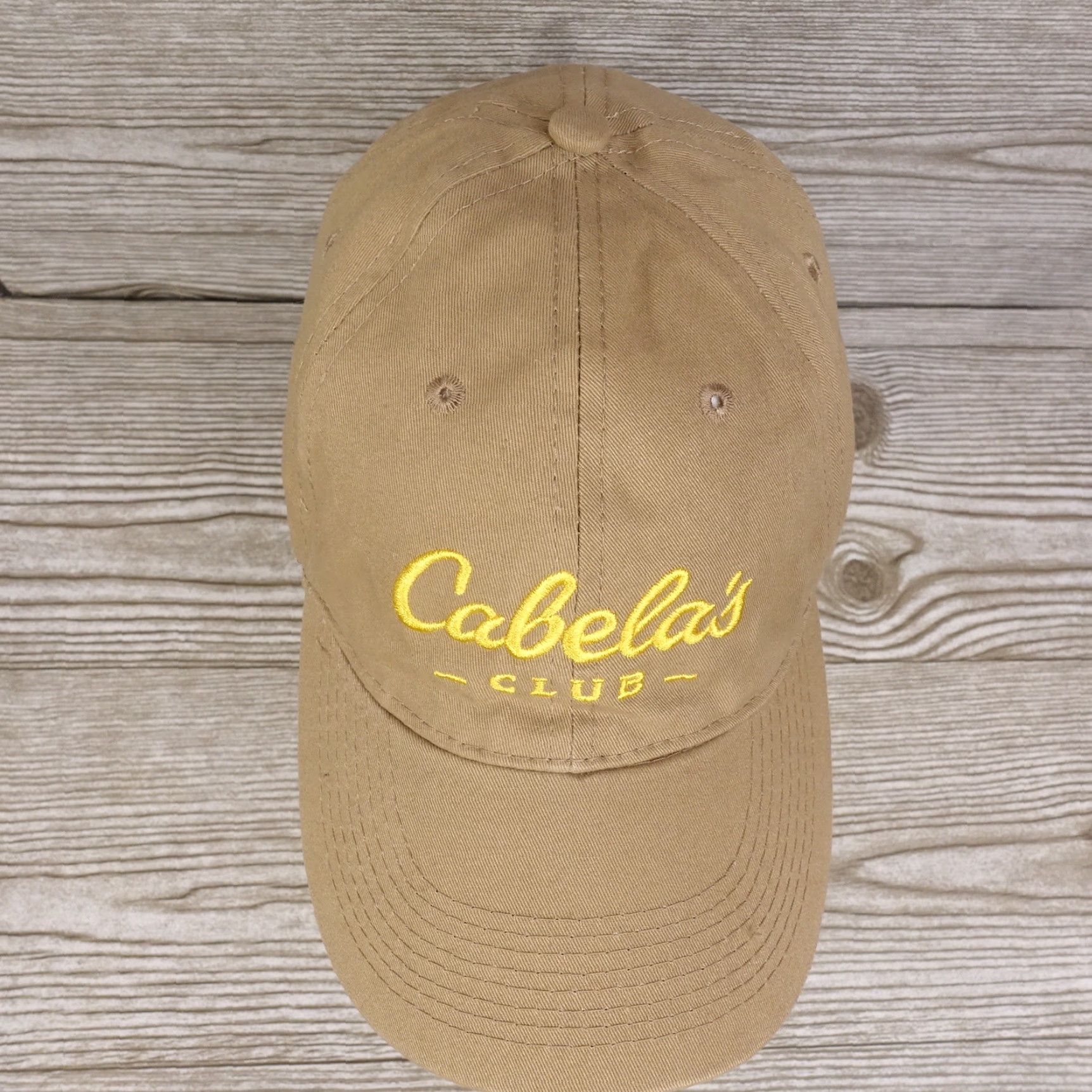 Vintage CABELA'S BASEBALL HAT CAP TAN STRAPBACK ADULT ONE SIZE Size ONE SIZE - 2 Thumbnail