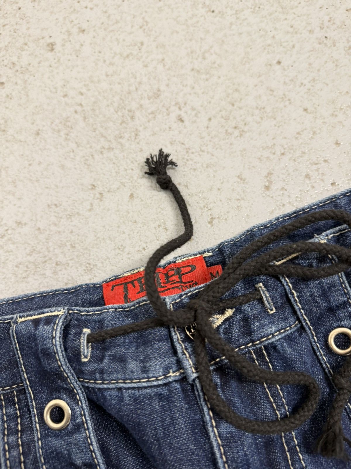 Tripp NYC Tripp Nyc Multi-laces Rivets Wide Transformed Pants Size US 32 / EU 48 - 12 Thumbnail
