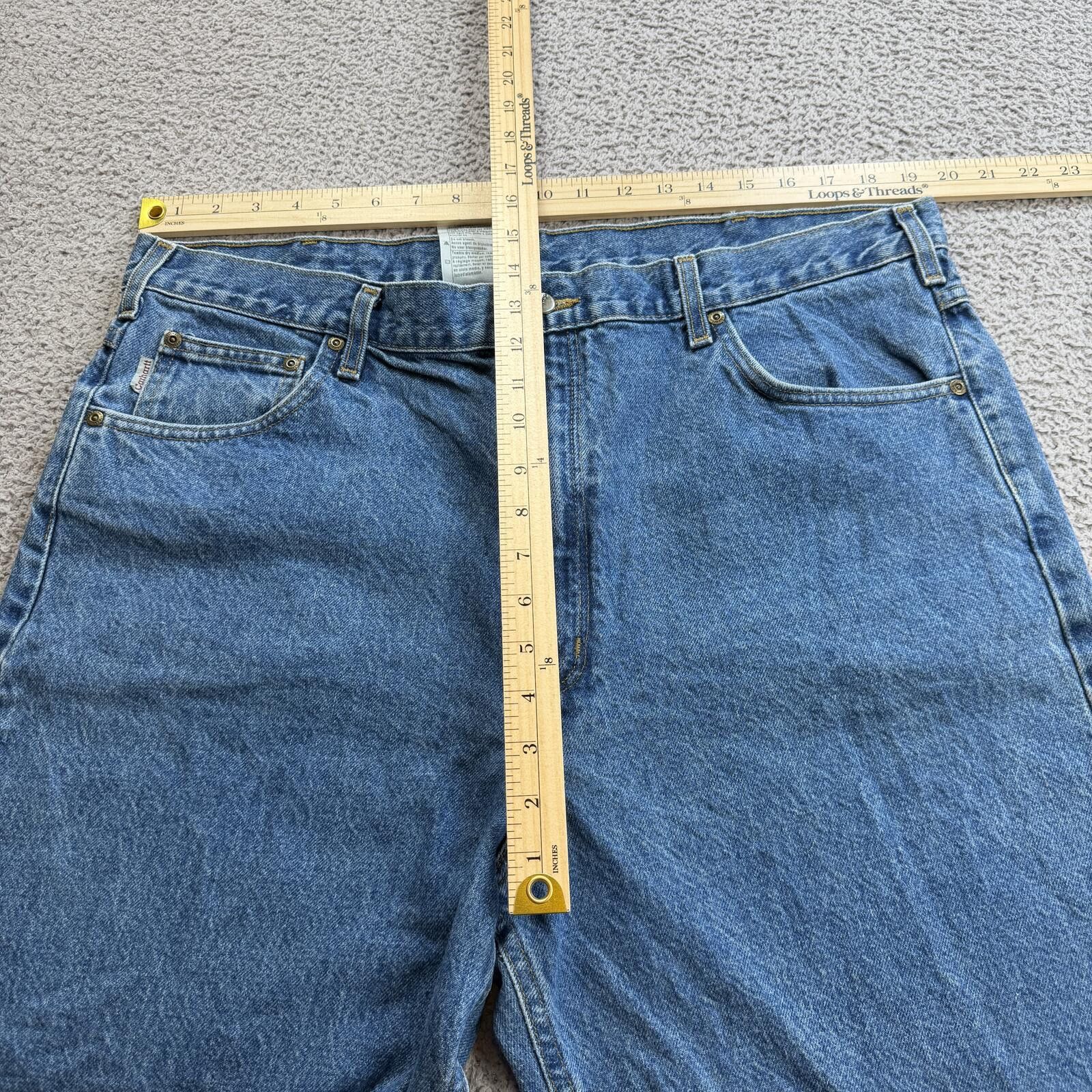 Carhartt Carhartt Relaxed Fit Jeans Mens 46x30 Blue Denim Workwear Size US 44 / EU 60 - 3 Thumbnail