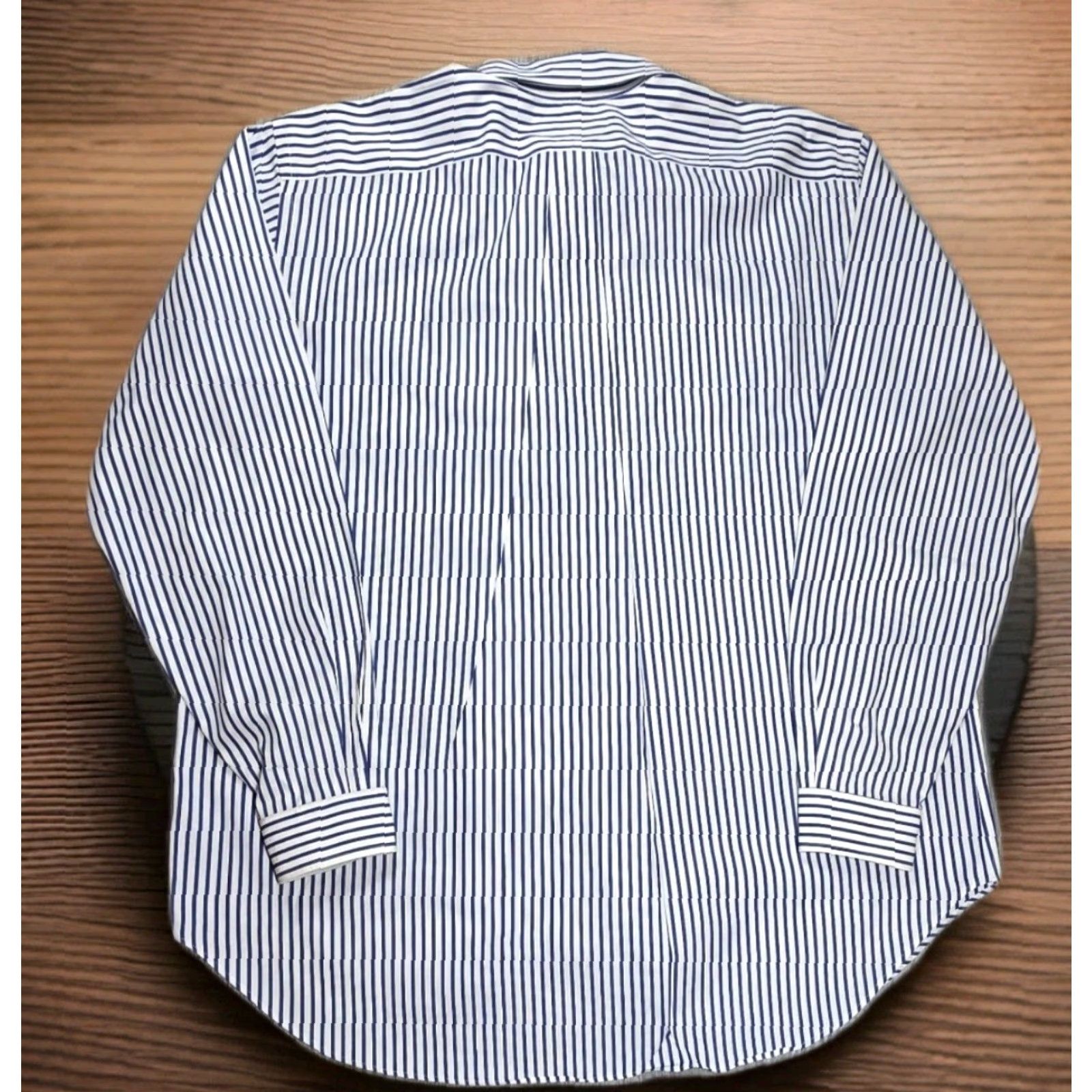 Polo Ralph Lauren Ralph Lauren Polo Long Sleeve Shirt 2XLT Blue White Stripe Bengal Poplin OCBD Button-Up Mens Size US XXL / EU 58 / 5 - 7 Thumbnail