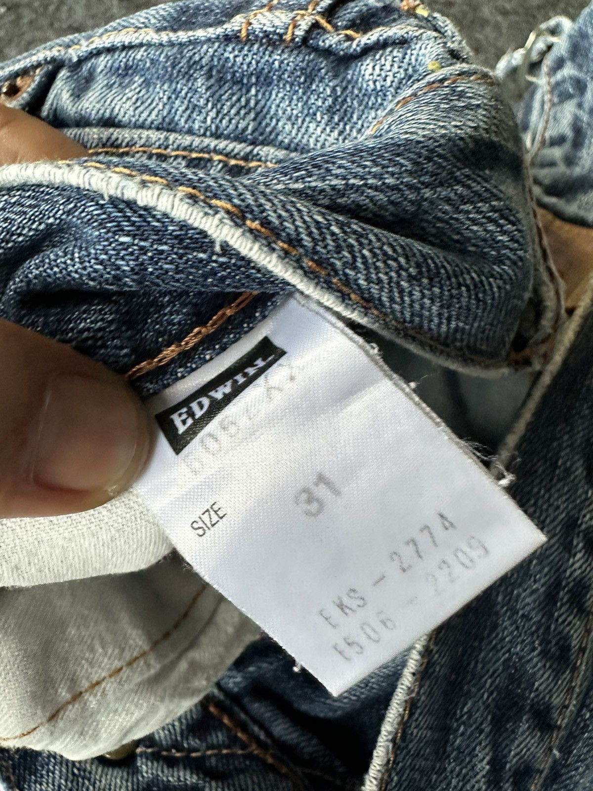 Edwin Vtg Edwin 505zxx Selvedge Redline Faded Denim W31 D411 Size US 31 - 20 Thumbnail