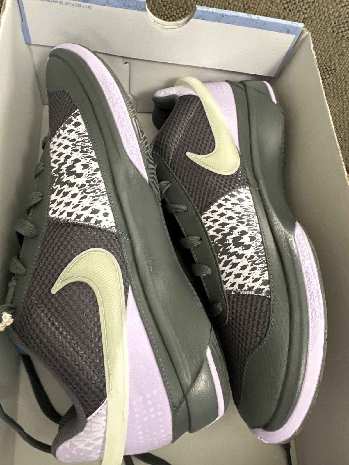 Jordan Brand Ja 1 Iron Grey/Multi-color Size US 12 / EU 45 - 7 Thumbnail