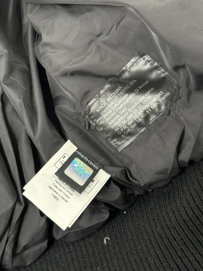 Just Cavalli AW2011 Cavalli Black Nylon Quilted Puffer Jacket Size US M / EU 48-50 / 2 - 9 Thumbnail