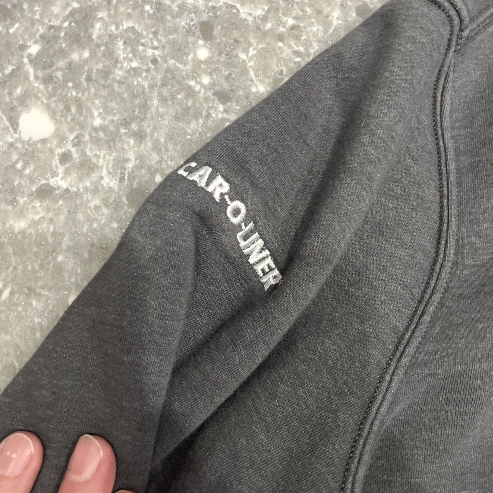 Carhartt Carhartt Hoodie Mens 2XL Gray Relaxed Fit Pullover Kangaroo Pocket Graphic Print Logo Size US XXL / EU 58 / 5 - 4 Thumbnail