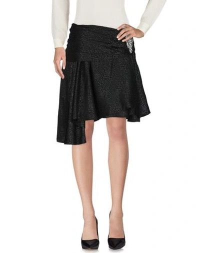 Dodo Bar Or Dodo Bar Or Asymetric Knee Length Skirt In Black Size 28" / US 6 / IT 42 - 2 Thumbnail