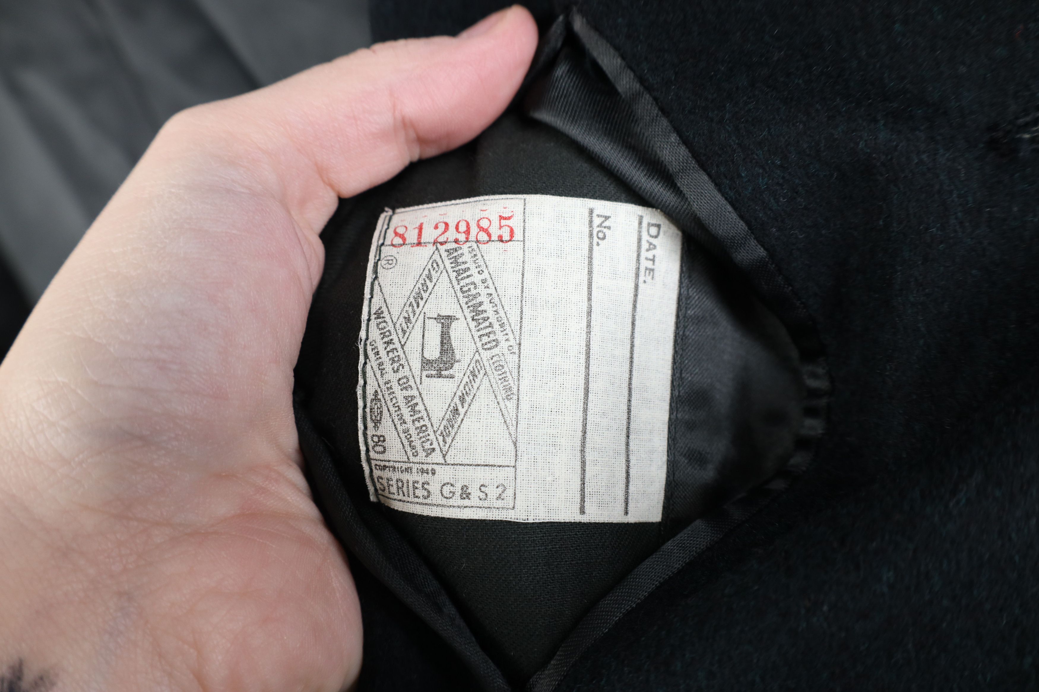 Vintage Vintage 40s Joseph Feiss Overcoat Jacket Green Black USA Size US XXL / EU 58 / 5 - 10 Thumbnail