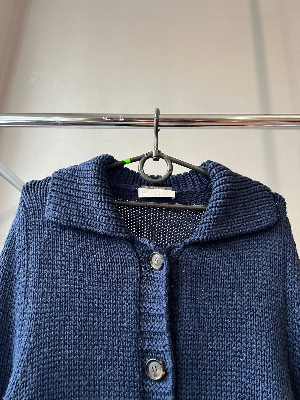 Total Luxury Spa $1600 RRP CRIMSON PARIS BY SCAGLIONE NAVY CLASSIC CARDIGAN L Size L / US 10 / IT 46 - 4 Thumbnail