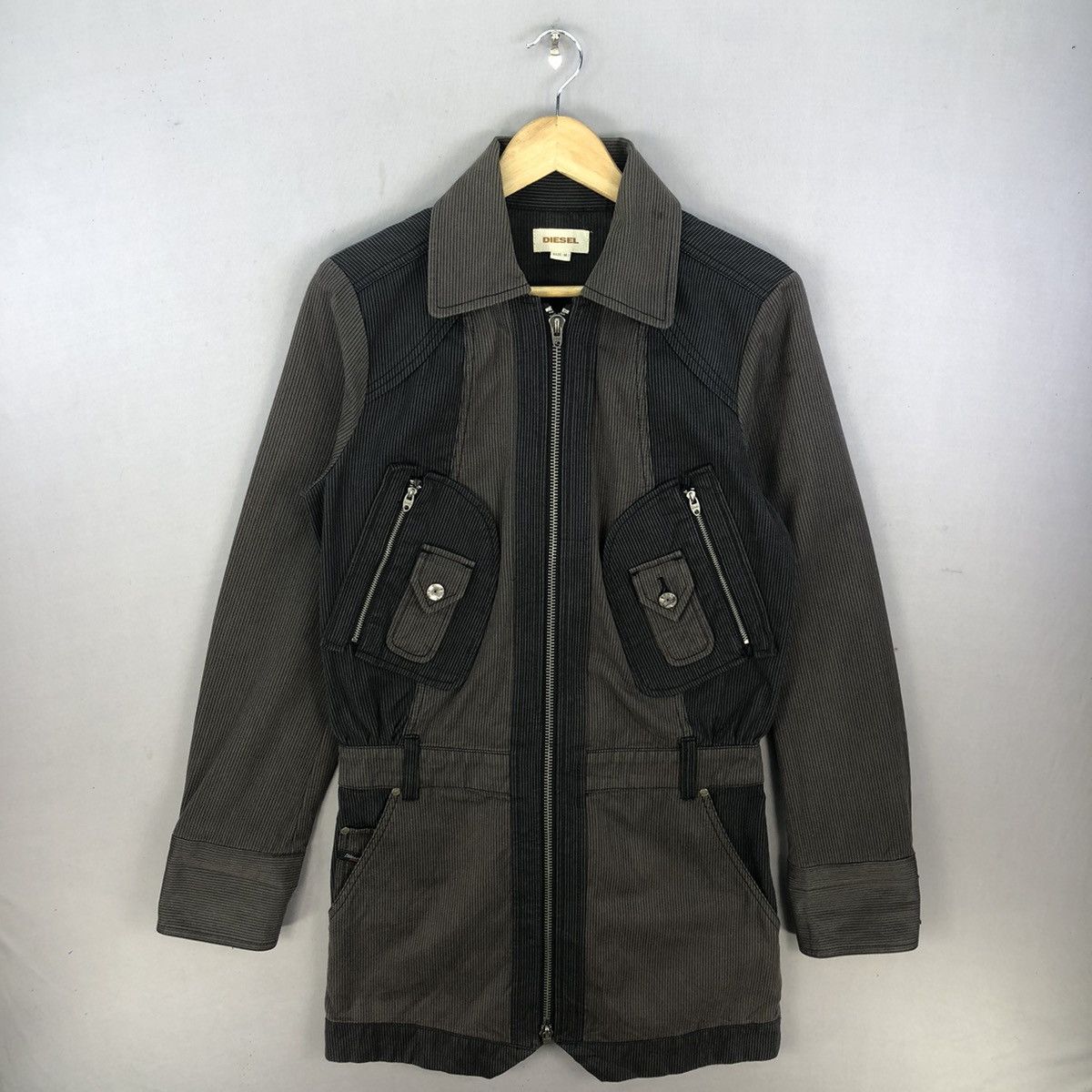 Diesel Avant Garde 💥 Vintage Diesel Cargo Jacket Size S / US 4 / IT 40 - 2 Thumbnail
