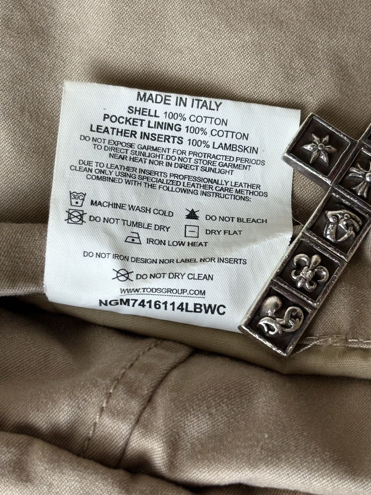 Fay Fay Utility Blazer Lambskin Leather Accent Jacket Size US M / EU 48-50 / 2 - 15 Thumbnail
