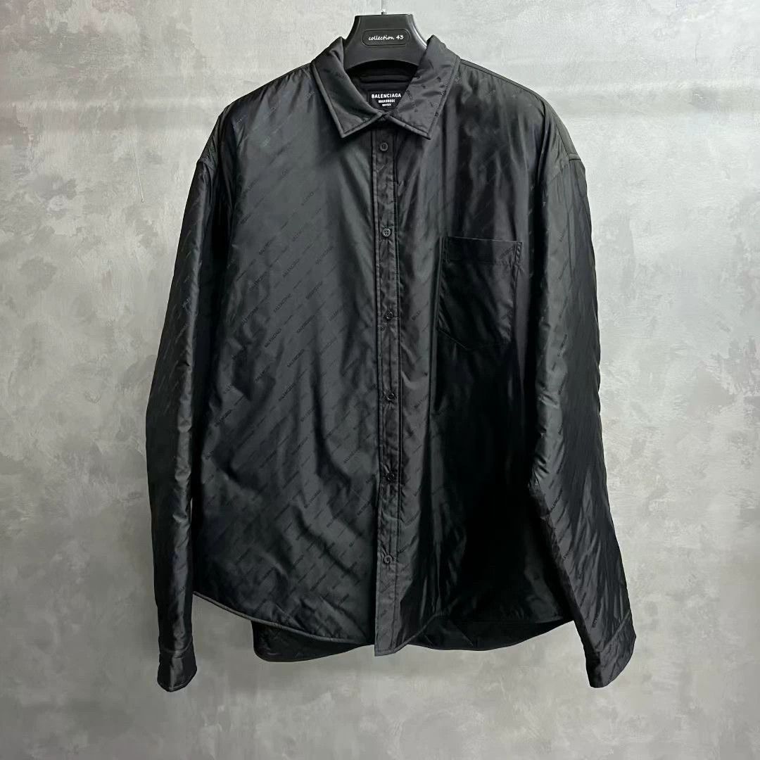 Balenciaga balenciaga black long sleeve button-up shirt Size US L / EU 52-54 / 3 - 1 Thumbnail