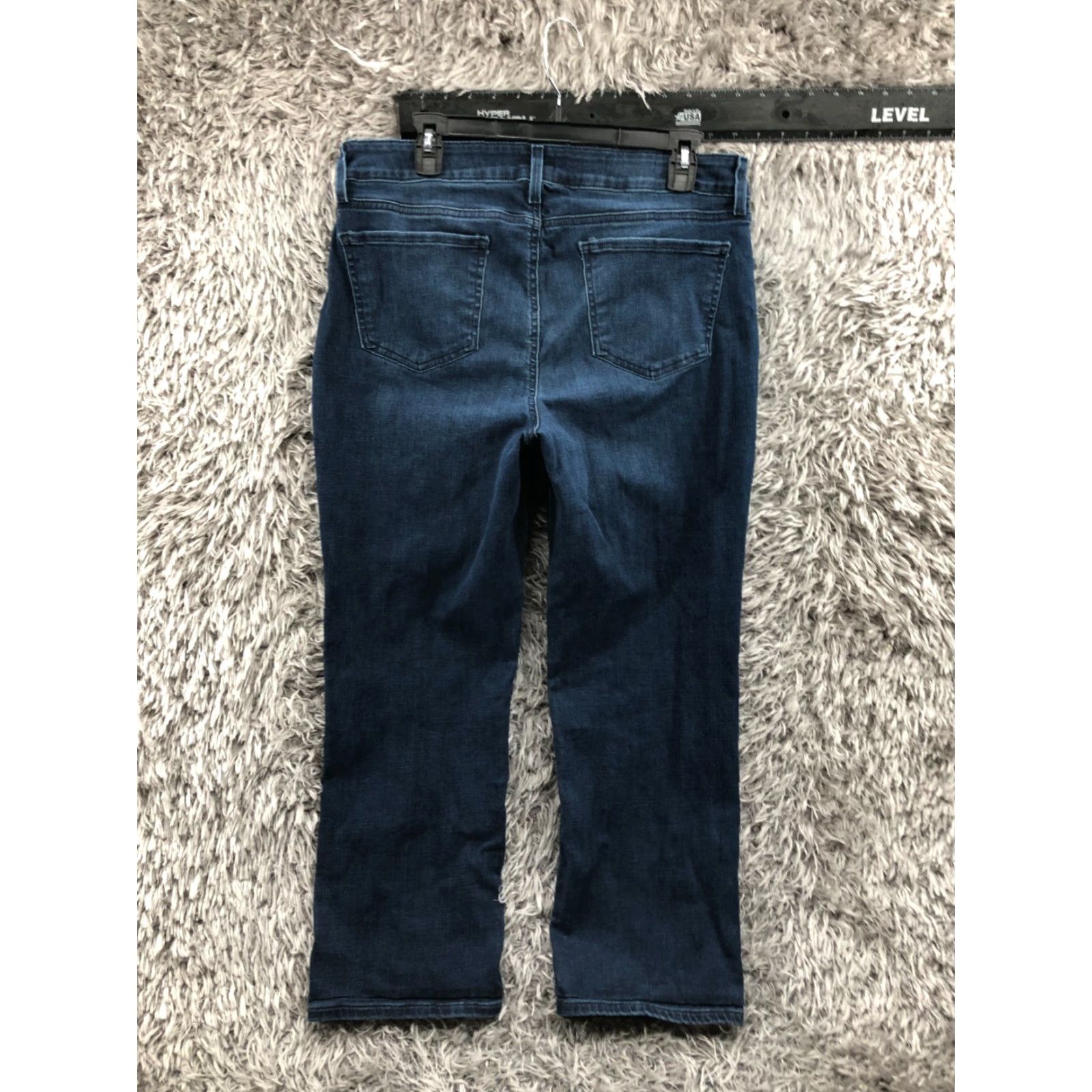NYDJ NYDJ Jeans NYDJ Marilyn Straight Size 12 Womens Medium Wash Blue 5-Pocket Denim Regular Rise Mid Wear Size 34" / US 12 / IT 48 - 5 Thumbnail