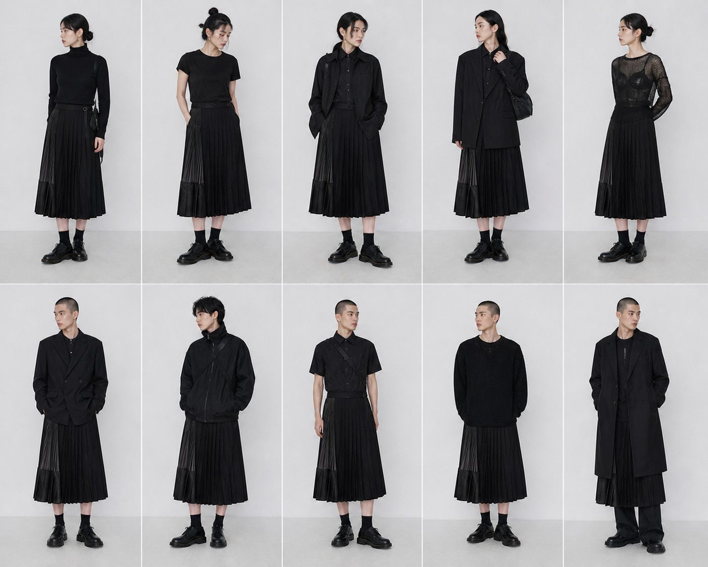 Junya Watanabe JUNYA WATANABE COMME des GARCONS Panel Pleated Wrap Skirt Size 27" / US 4 / IT 40 - 7 Thumbnail