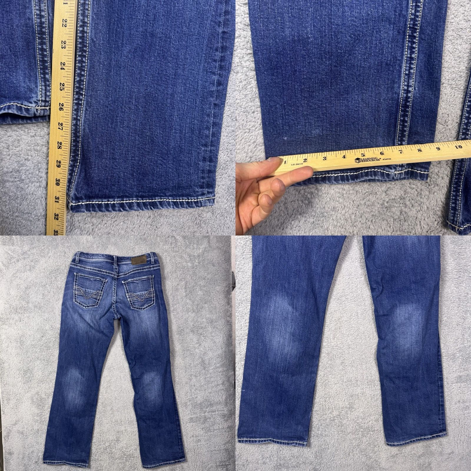 Vintage BKE Tyler Jeans Men 32x32 Cotton Bootcut Whisker Vintage Utility Stretch Cowboy Jeans Size US 32 / EU 48 - 8 Thumbnail