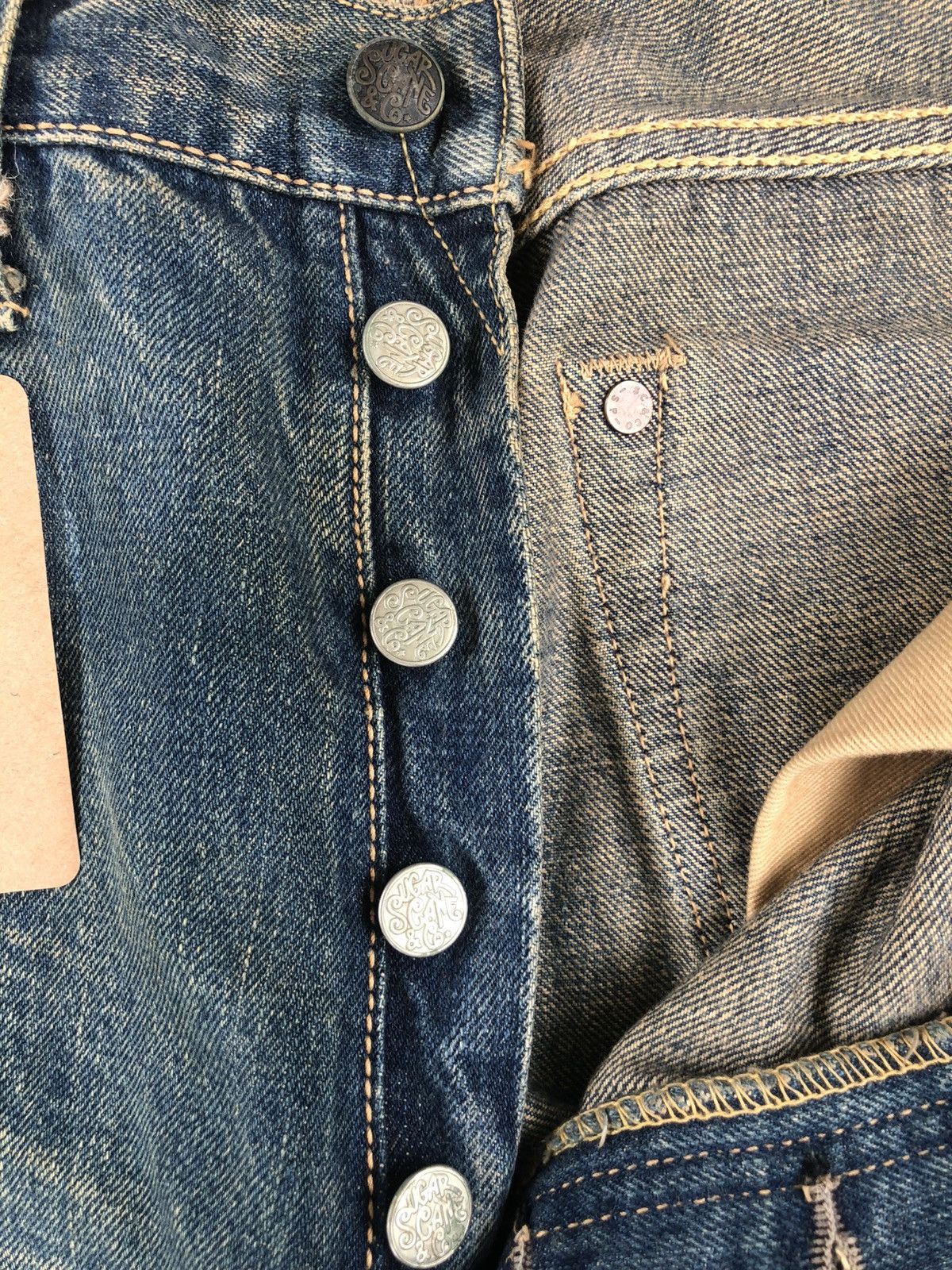 Sugar Cane Vintage Sugarcane 065 Distressed Denim Selvedge Denim Star Size US 32 / EU 48 - 22 Thumbnail