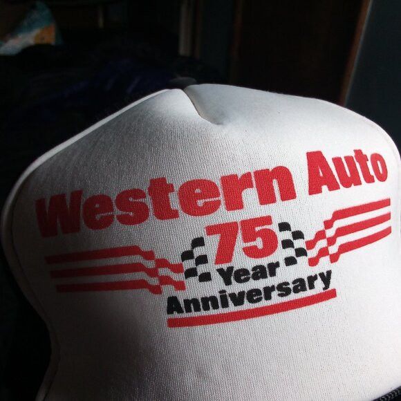 Other Vintage Western Auto 75th Anniversary Snap Trucker Hat Cap Size ONE SIZE - 2 Thumbnail