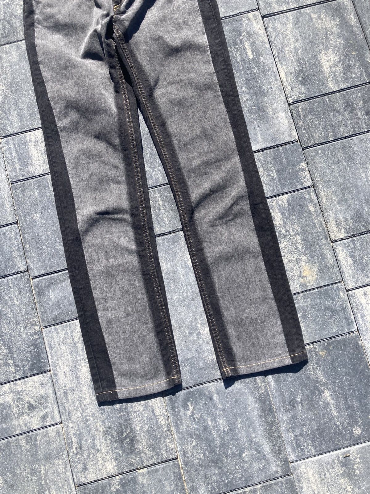 Dolce & Gabbana Vintage Dolce & Gabanna Slim Avantgarde Grey Black Jeans Size US 28 / EU 44 - 2 Thumbnail