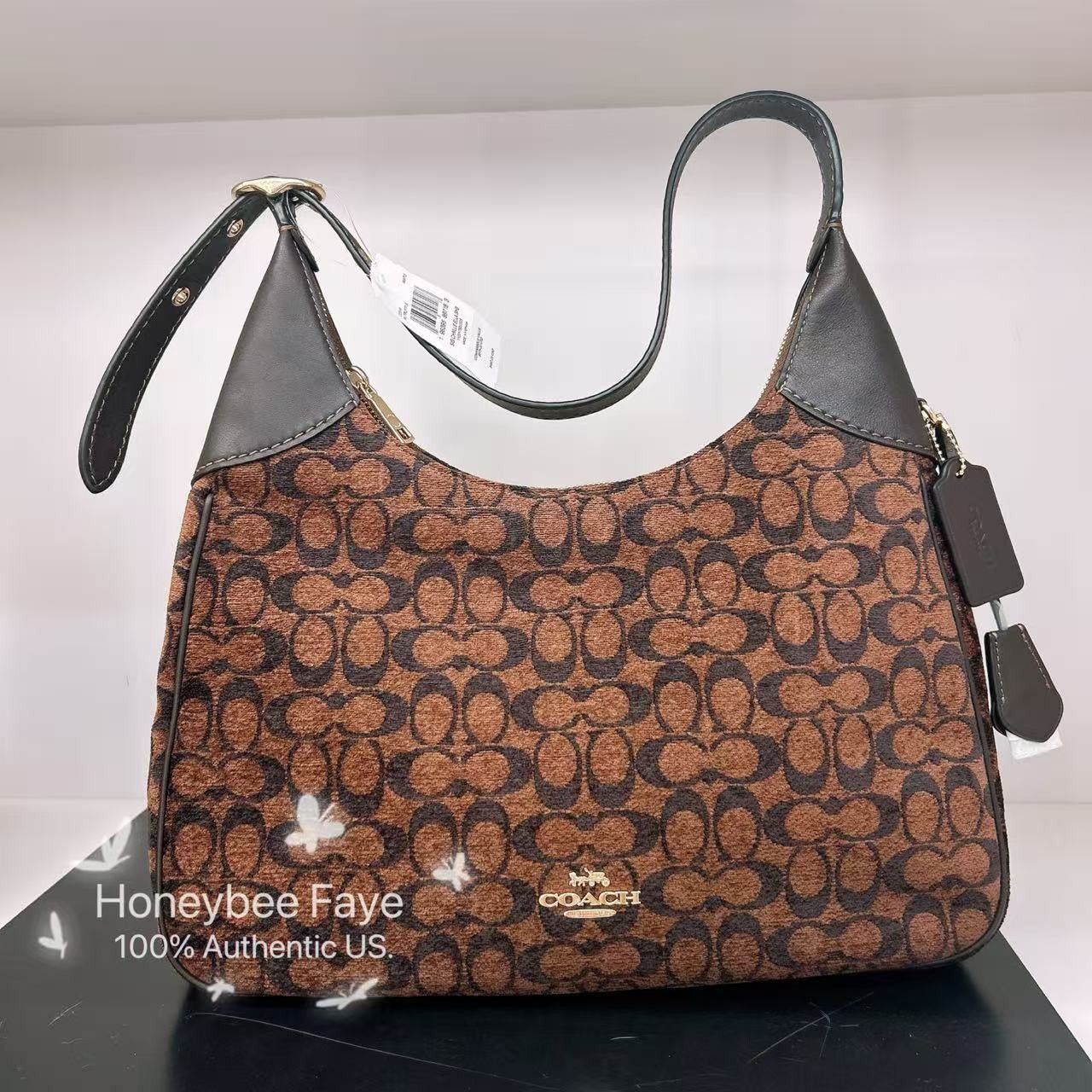 Coach Ella Shoulder Bag In Signature Chenille CCE49 Size ONE SIZE - 3 Thumbnail