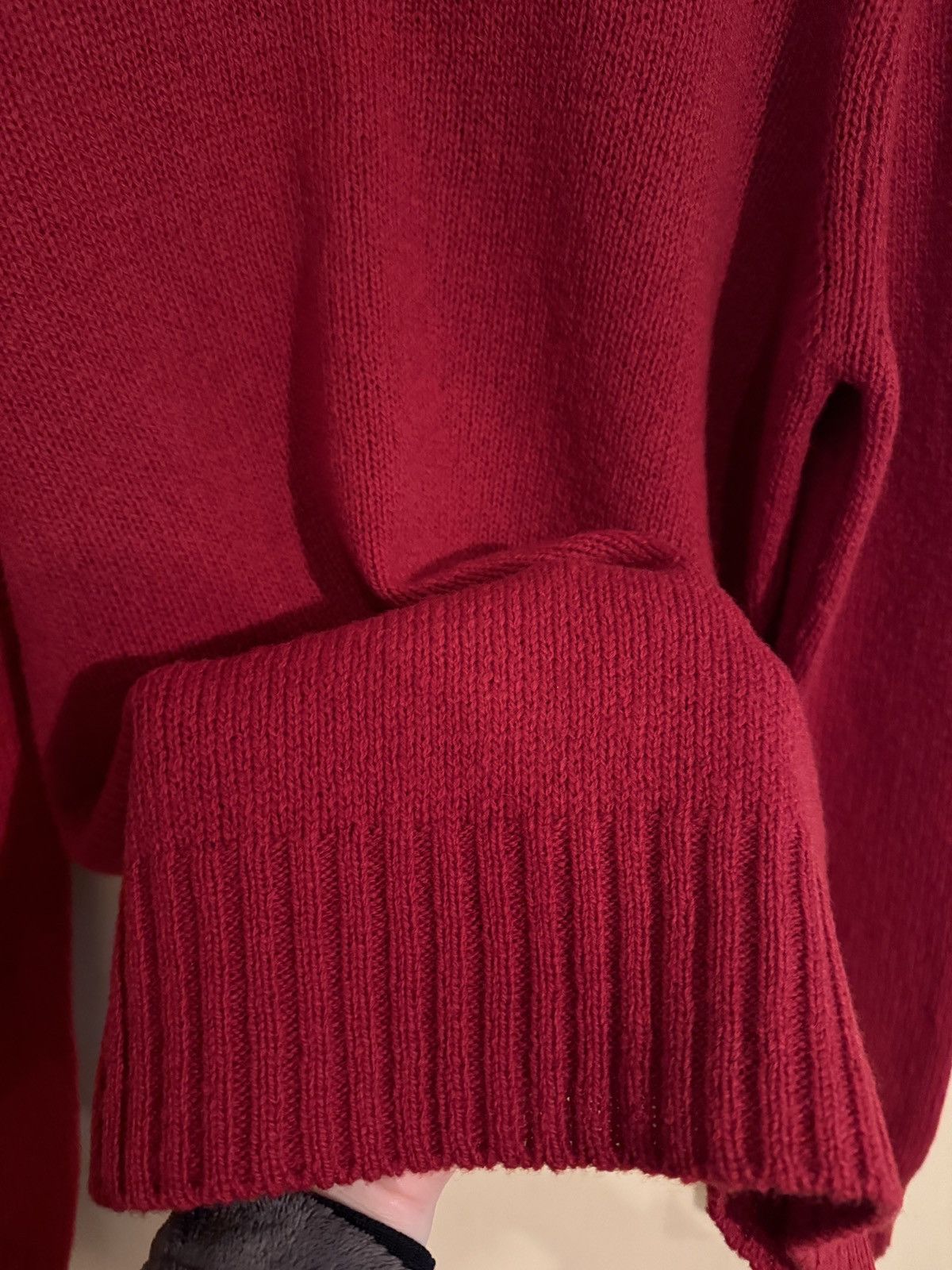 Prada 2018 PRADA deep red crewneck wool sweater Size US L / EU 52-54 / 3 - 5 Thumbnail