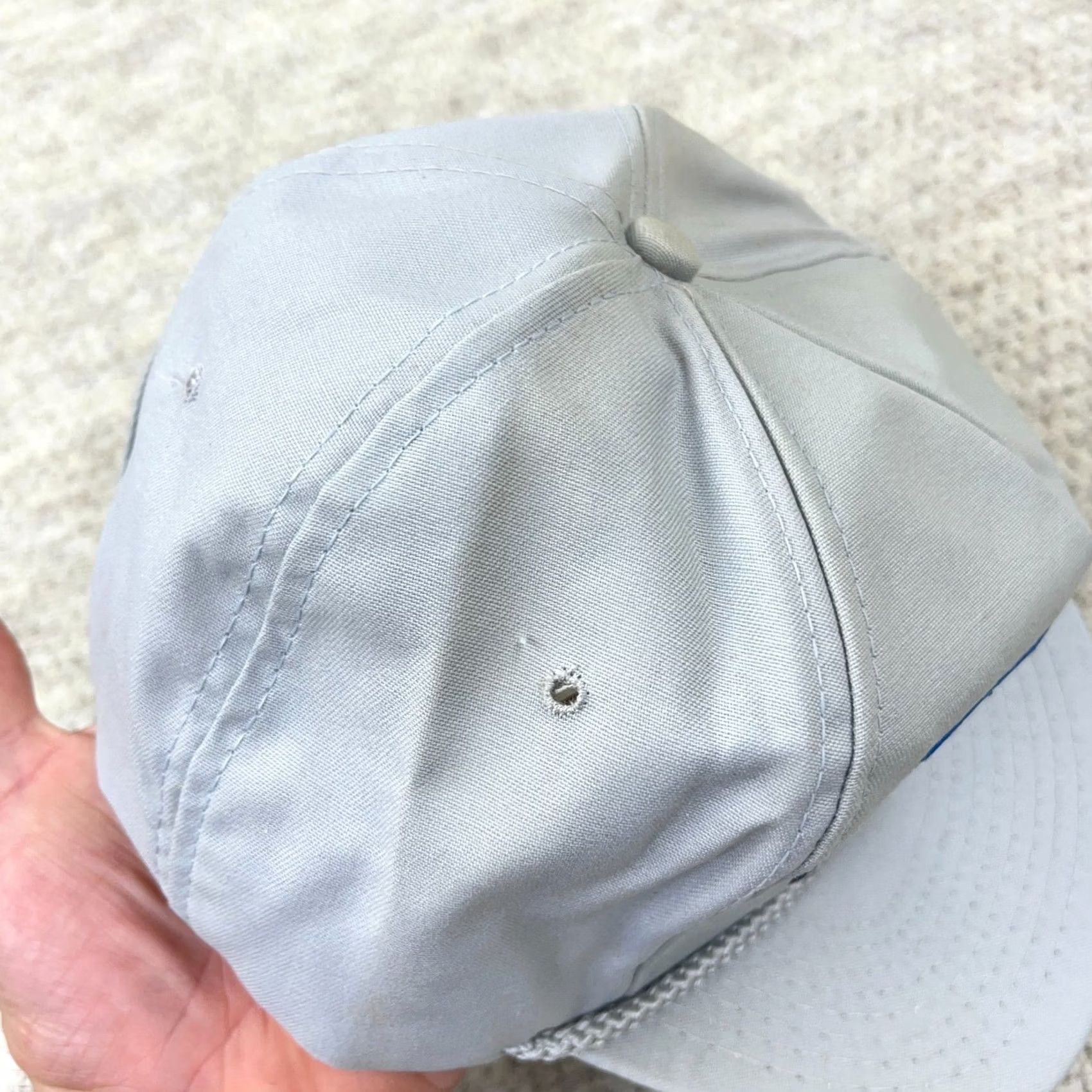 Roper VINTAGE Carolac Trucker Hat Cap Snapback Made In USA Rope 80s 90s Farm Dairy Gray Mens Size ONE SIZE - 4 Thumbnail