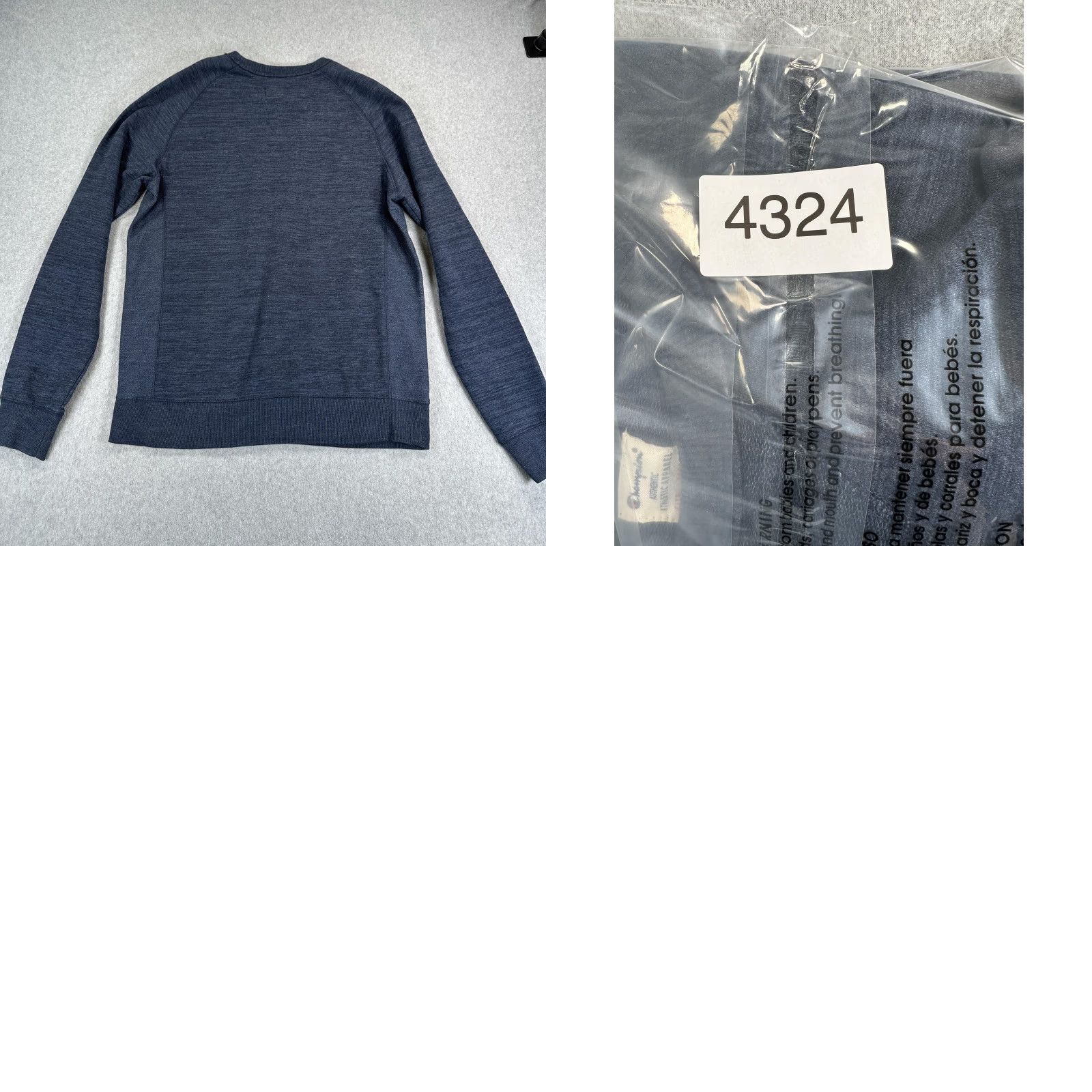 Champion Champion Sweatshirt Mens Large Blue Raglan Crewneck Pullover Solid Casual Top Size US L / EU 52-54 / 3 - 8 Thumbnail