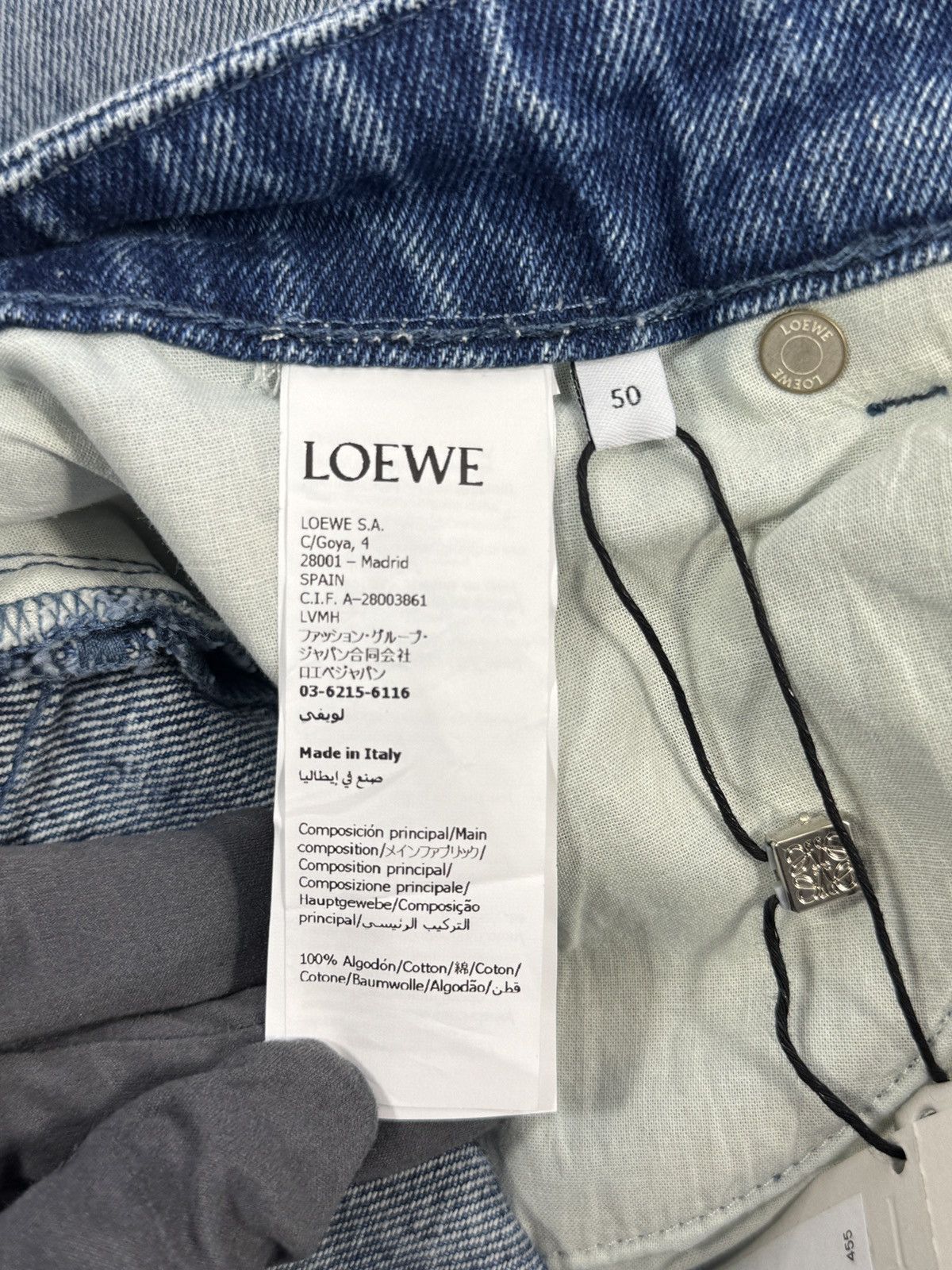 Loewe x PAULA’S IBIZA STRAIGHT LEG PATCHWORK JEANS Size US 34 / EU 50 - 8 Thumbnail