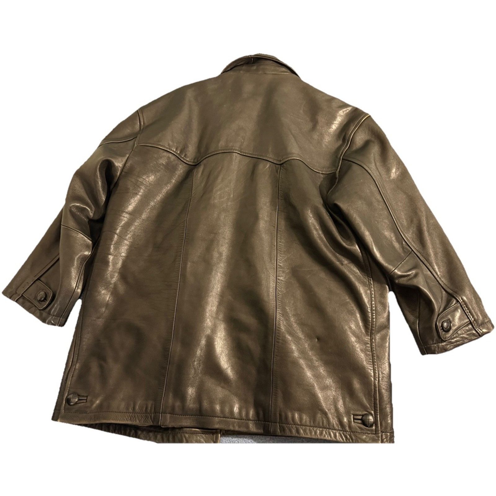 Other American Base Black Leather Motorcycle Stylish Jacket XXL Size US XXL / EU 58 / 5 - 3 Thumbnail