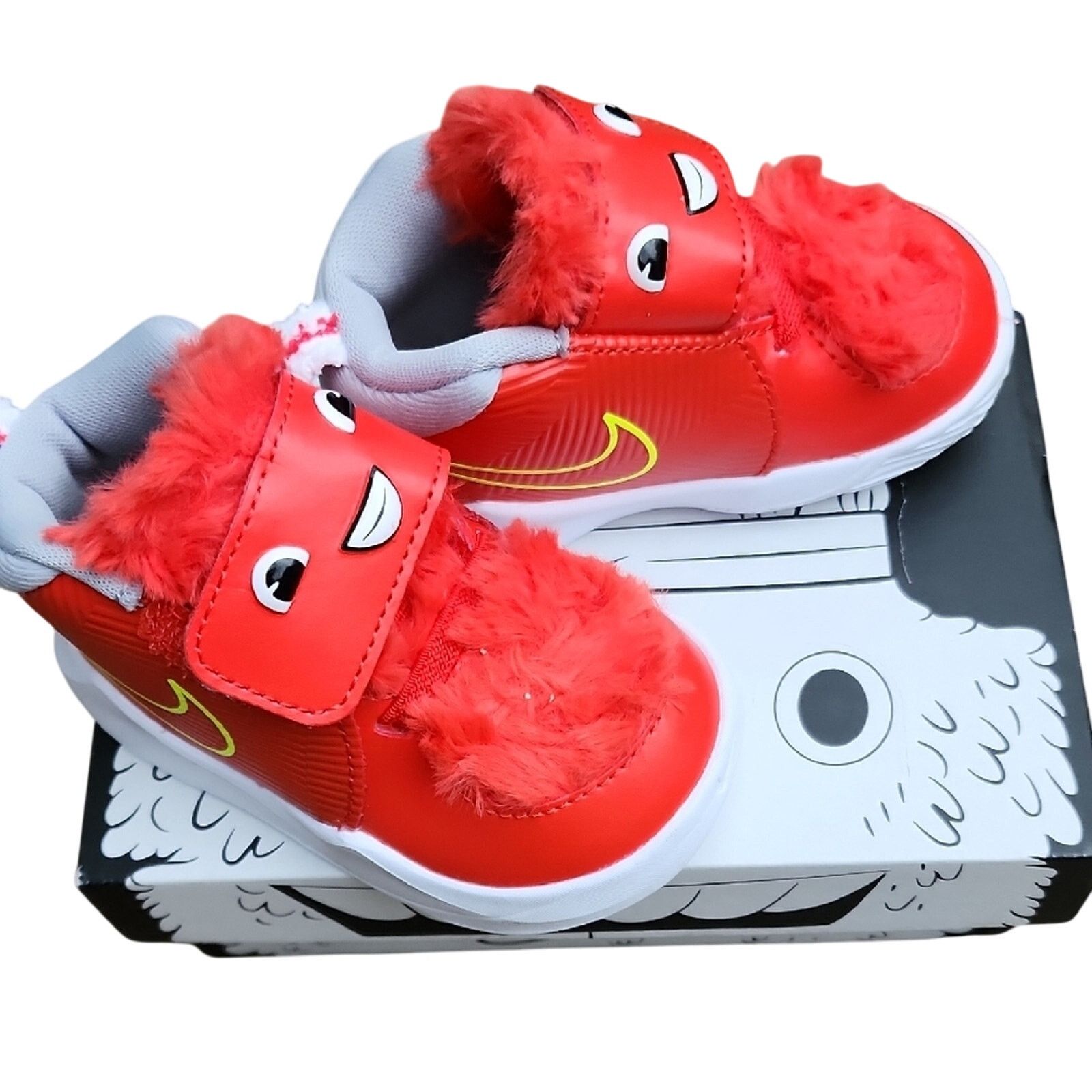 Nike Nike Team Hustle Kids Red Sneakers Size US 4 / IT 34 - 3 Thumbnail