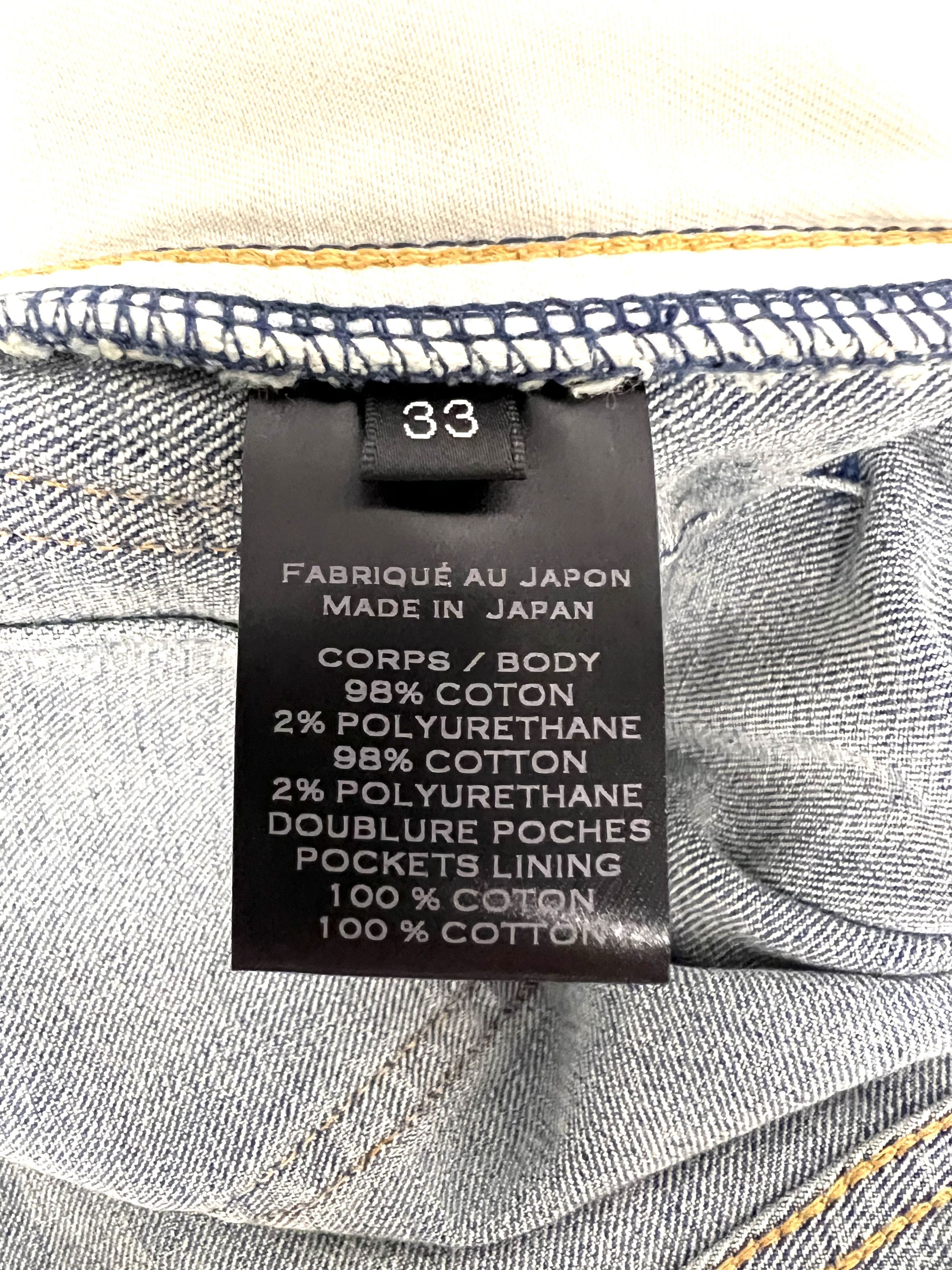 Balmain NEW, BALMAIN PARIS BLUE RIBBED DENIM JEANS SS17 Size US 33 - 19 Thumbnail