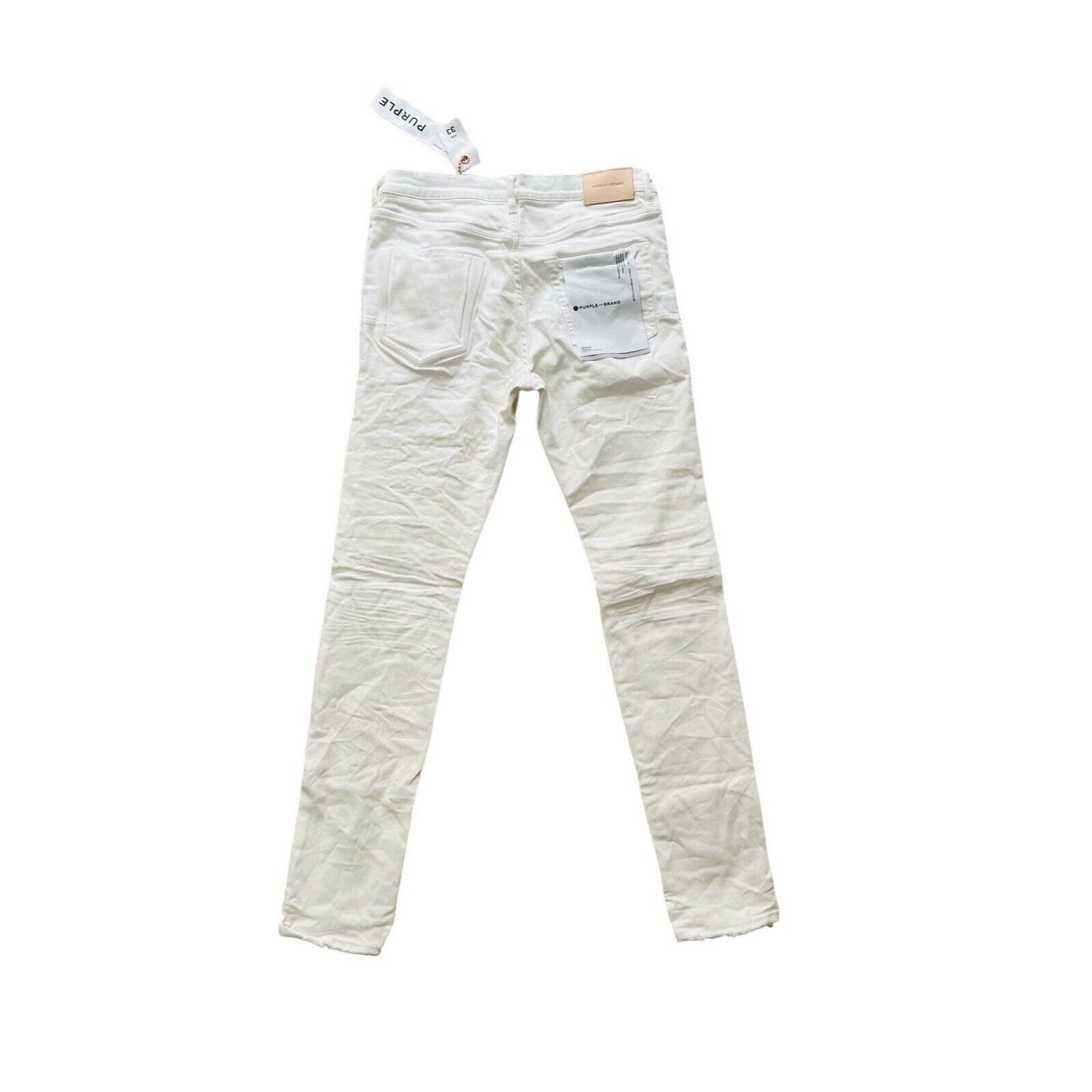 Purple Brand Purple Brand Jeans Mens Slim Fit White P001 $265 Size 33/32 Size US 33 - 4 Thumbnail