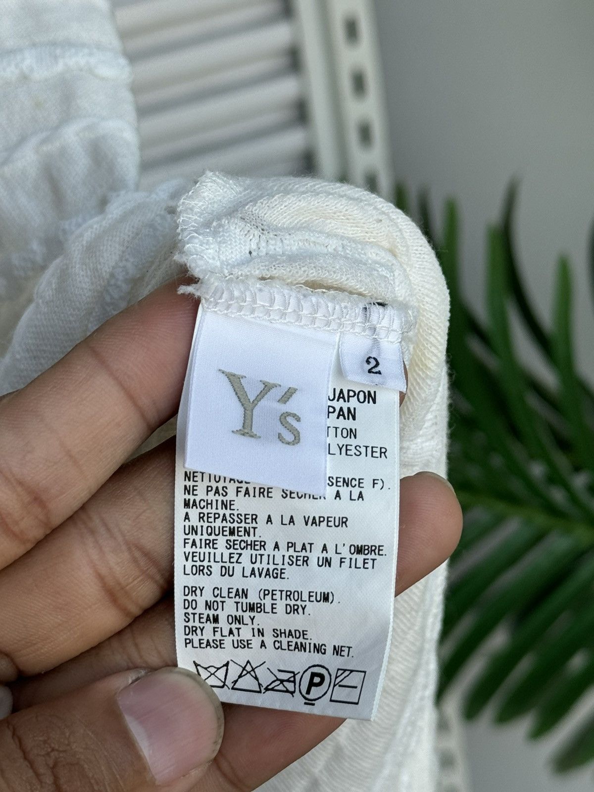 Yohji Yamamoto Vintage Yohji Yamamoto Y’s Tweed Striped Tees Size US M / EU 48-50 / 2 - 6 Thumbnail