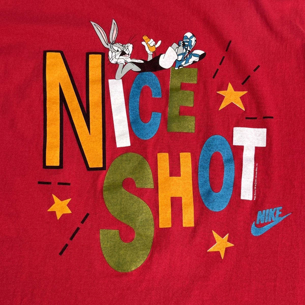 Vintage Vintage Nike Jordan Dunk Bugs Bunny 90s Rare Y2K T-Shirt Size US L / EU 52-54 / 3 - 17 Thumbnail