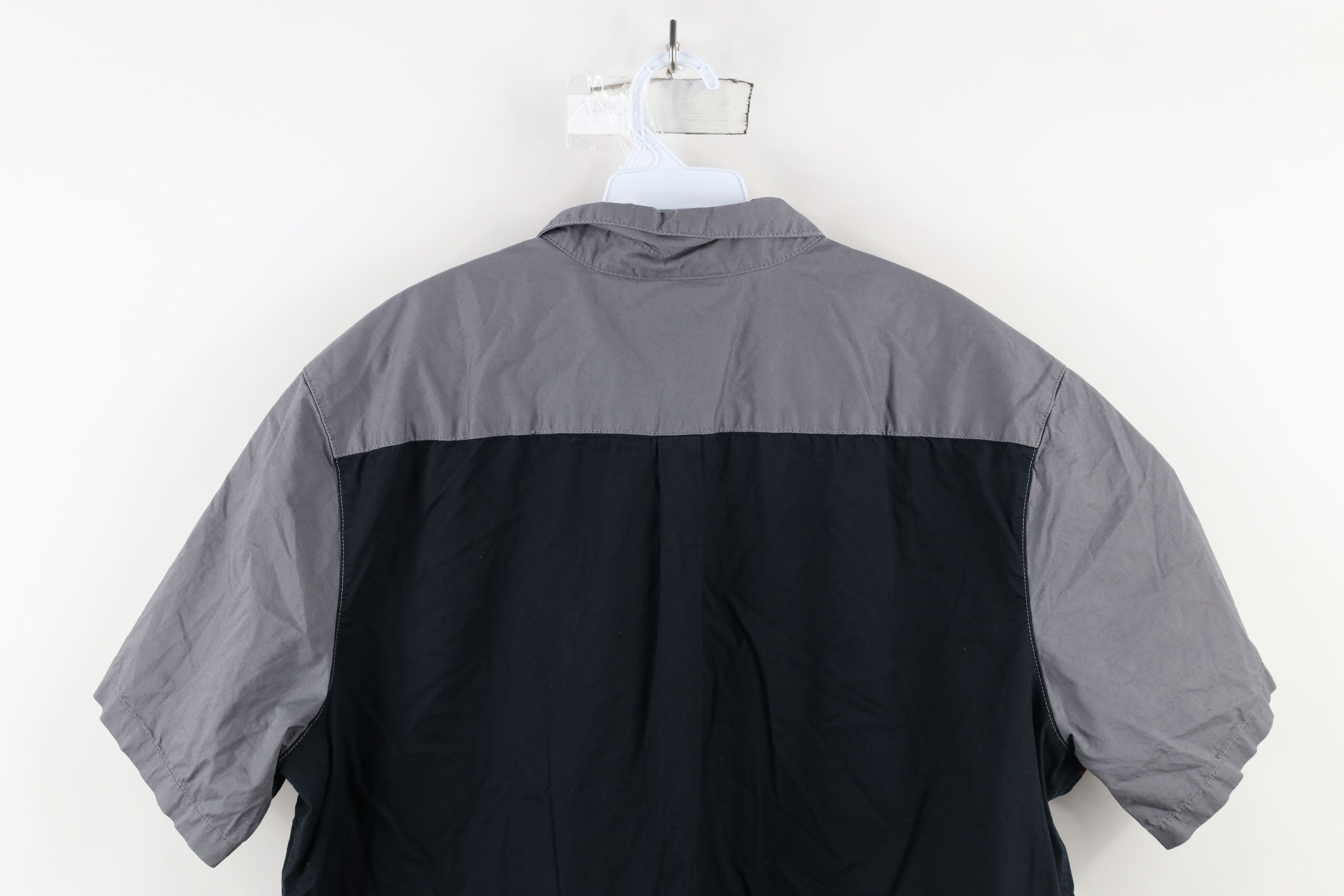 Harley Davidson × Vintage Vintage Harley Davidson Spell Out Work Mechanic Button Shirt Size US XL / EU 56 / 4 - 10 Thumbnail