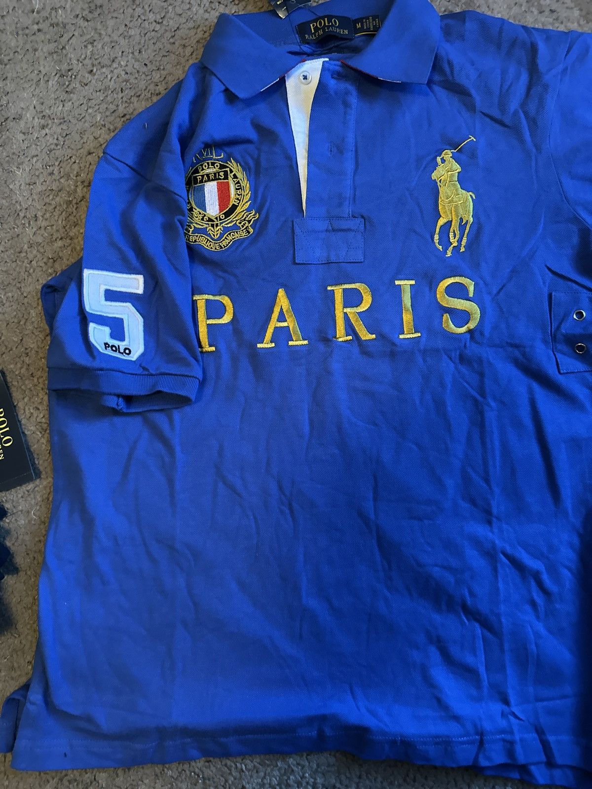 Vintage Paris Polo Ralph Lauren Vintage Chief Keef Polo Size US M / EU 48-50 / 2 - 2 Thumbnail