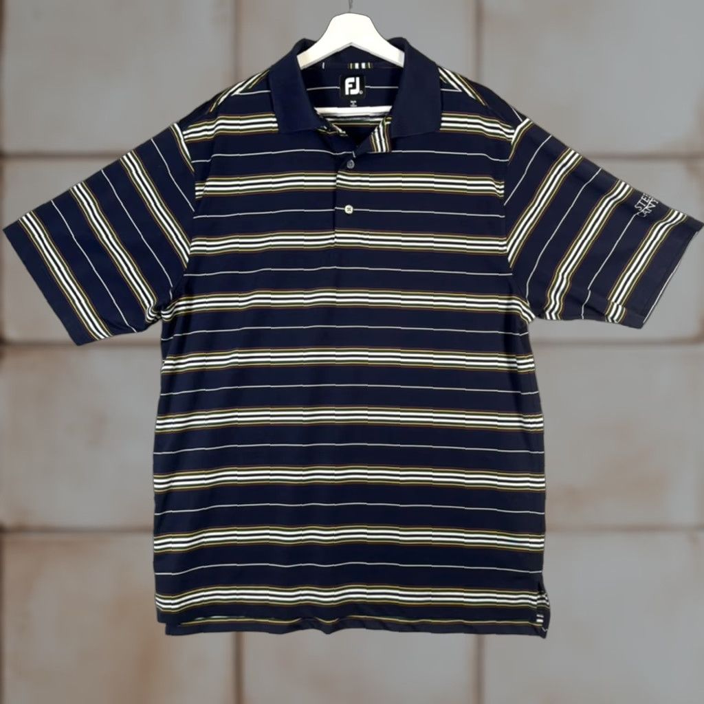Footjoy FootJoy Polo Shirt Black Striped Performance Shirt Golf Steele Canyon Men L Size US L / EU 52-54 / 3 - 1 Thumbnail
