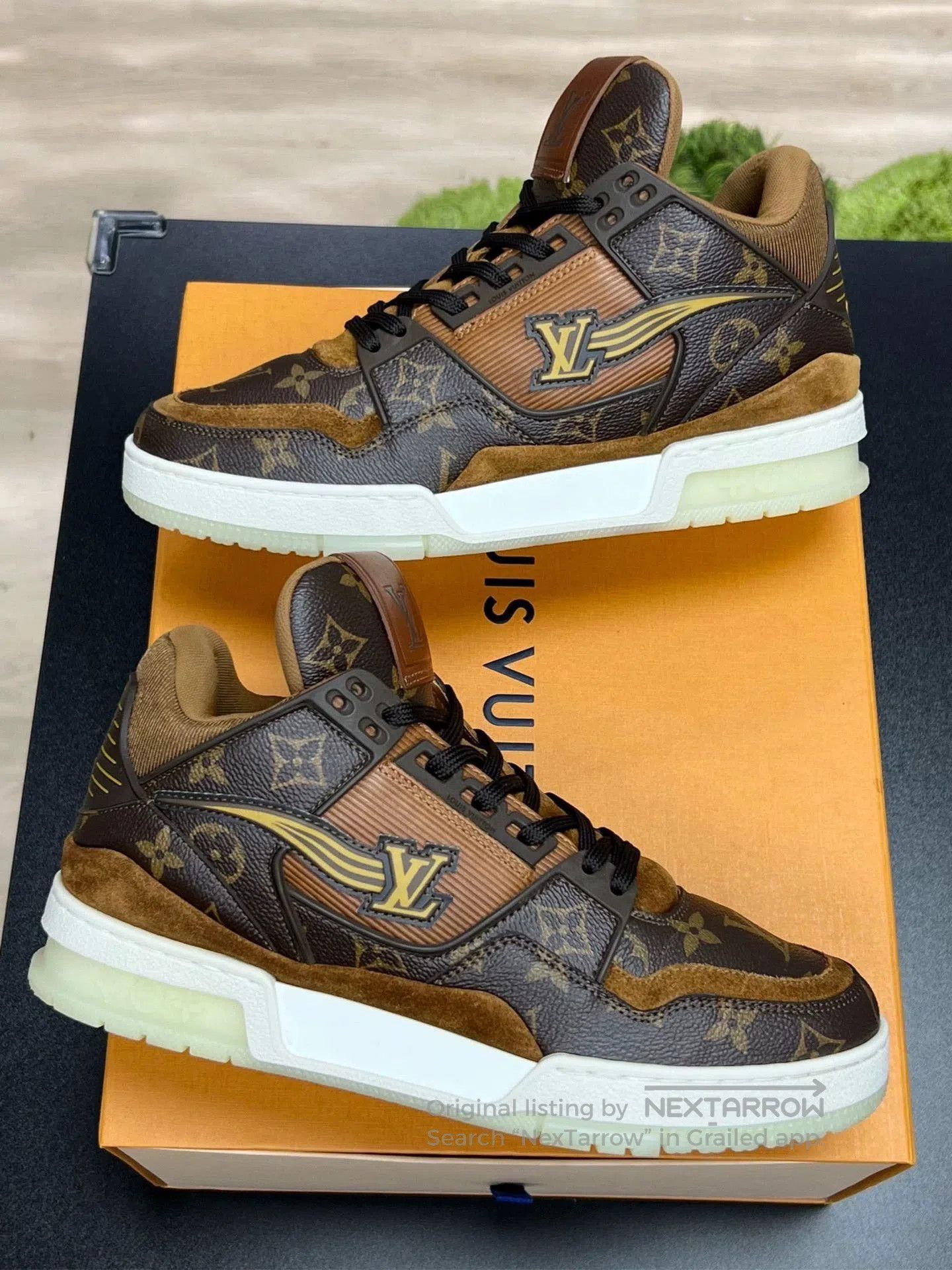 Louis Vuitton lv trainer sneakers in brown monogram. Size US 7.5 / EU 40-41 - 5 Thumbnail