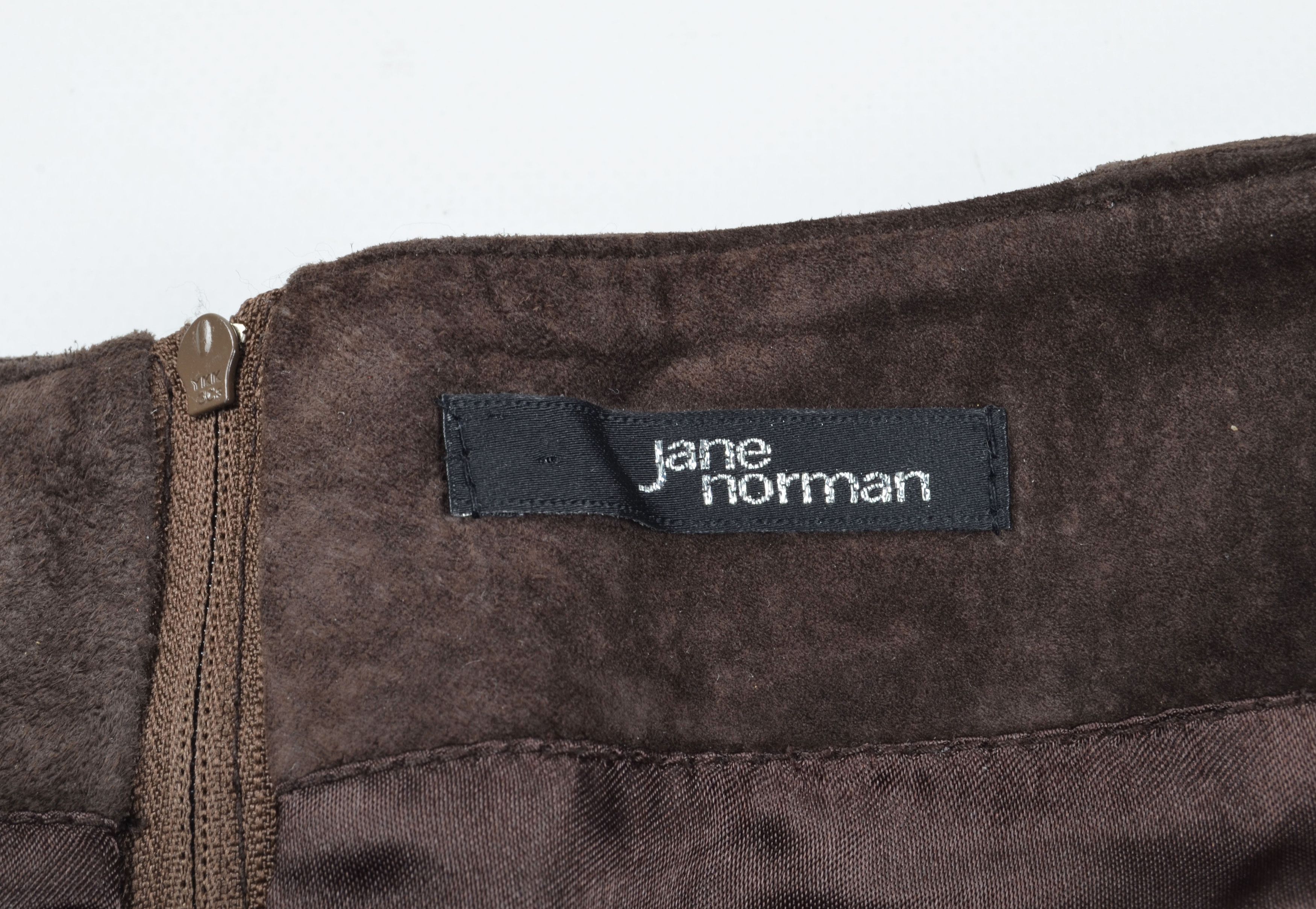 Vintage Rare Jane Norman Y2K Belted Suede Leather Mini Skirt Size 28" / US 6 / IT 42 - 6 Thumbnail