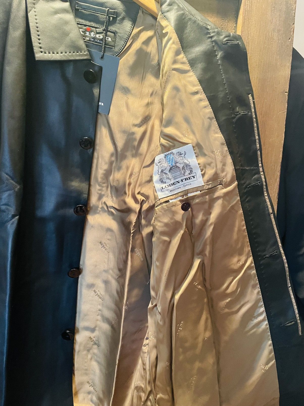 Kiton Sheepskin Leather Jacket Size US L / EU 52-54 / 3 - 4 Thumbnail