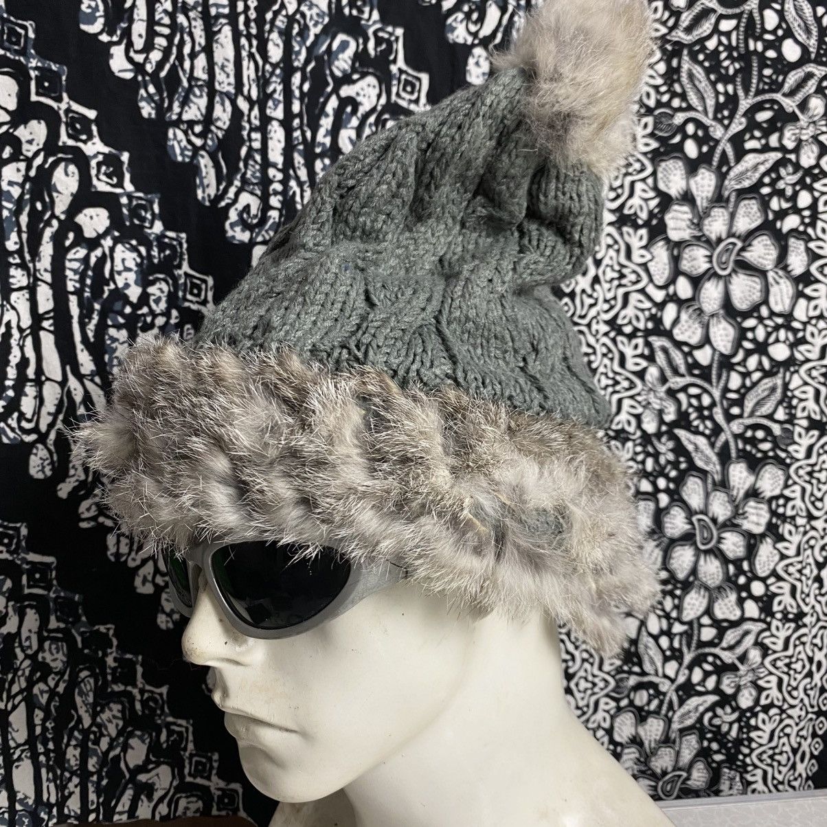 Japanese Brand × Vintage 2000s y2k japanese brand mohair fur beanie hats Size ONE SIZE - 2 Thumbnail