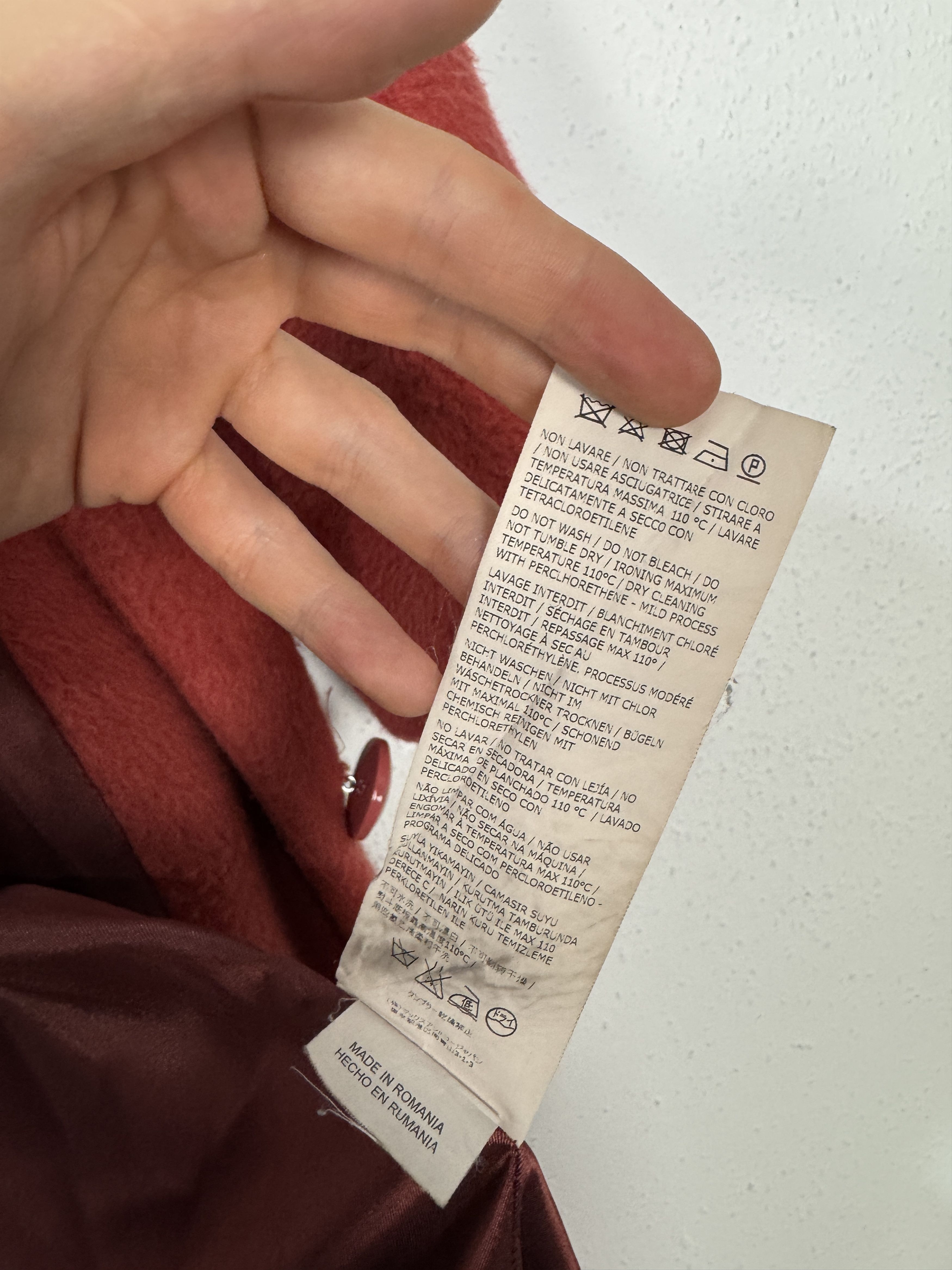 Max Mara Max Mara Max&Co red fur wool coat jacket XS Size XS / US 0-2 / IT 36-38 - 5 Thumbnail