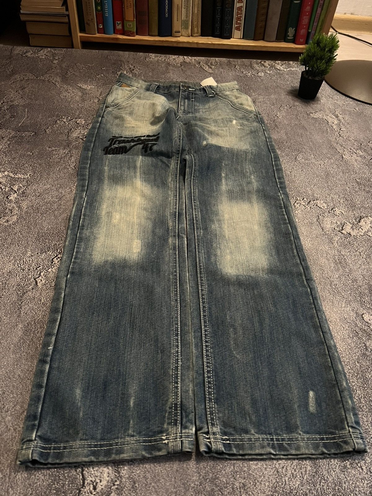 Vintage Y2K Baggy Streetwear Jean / Number Nine Style Drip Archive Size US 30 / EU 46 - 2 Thumbnail