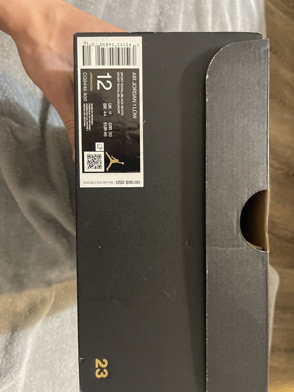 Jordan Brand × Nike Jordan 1 Low - Royal Toe Size US 12 / EU 45 - 5 Thumbnail