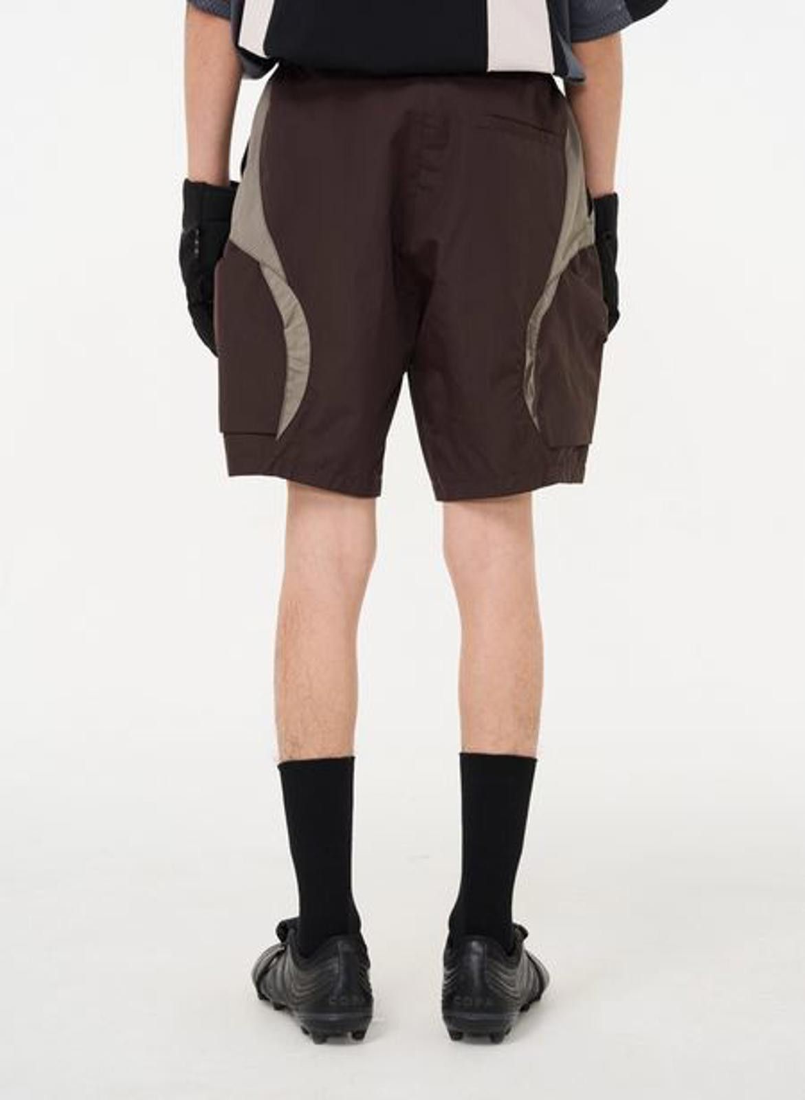 Other 7440371 Brown/Grey Panelled Cargo Shorts Size US 32 / EU 48 - 2 Thumbnail