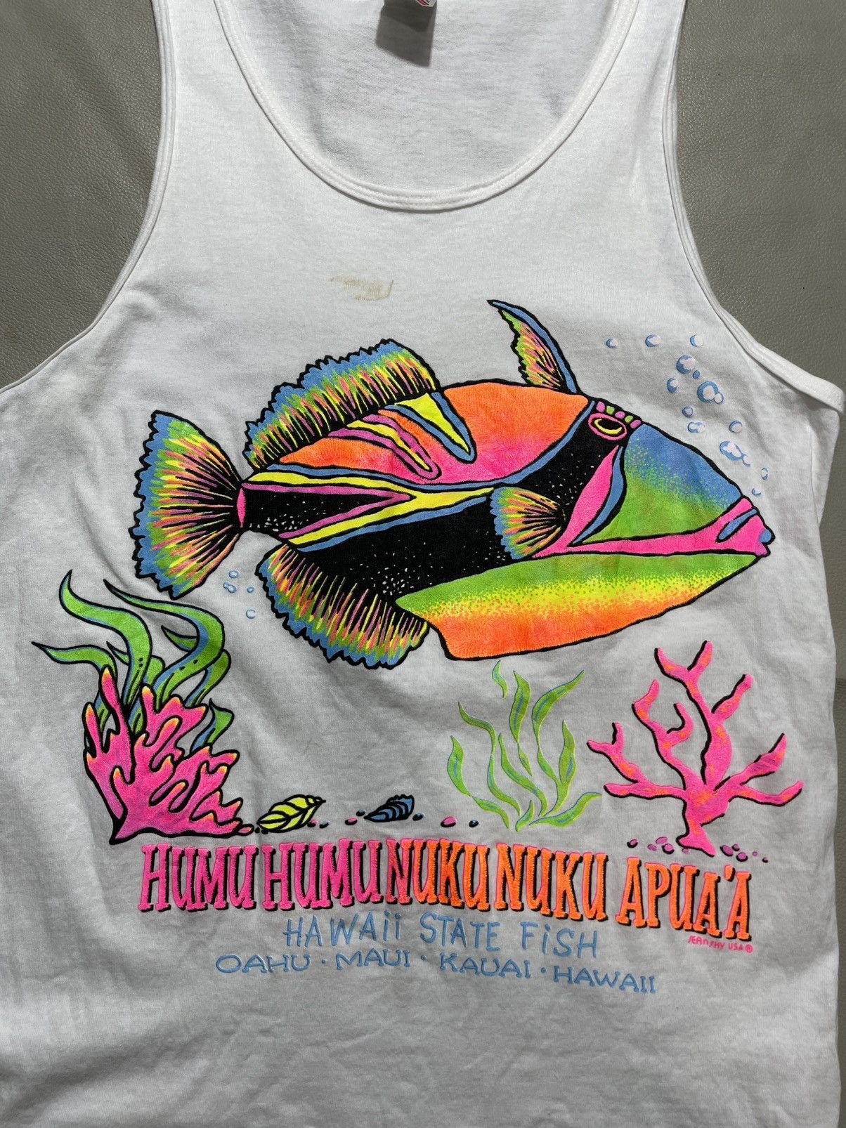 Vintage vintage coral fish hawaii Tanktop tshirt Size US S / EU 44-46 / 1 - 2 Thumbnail