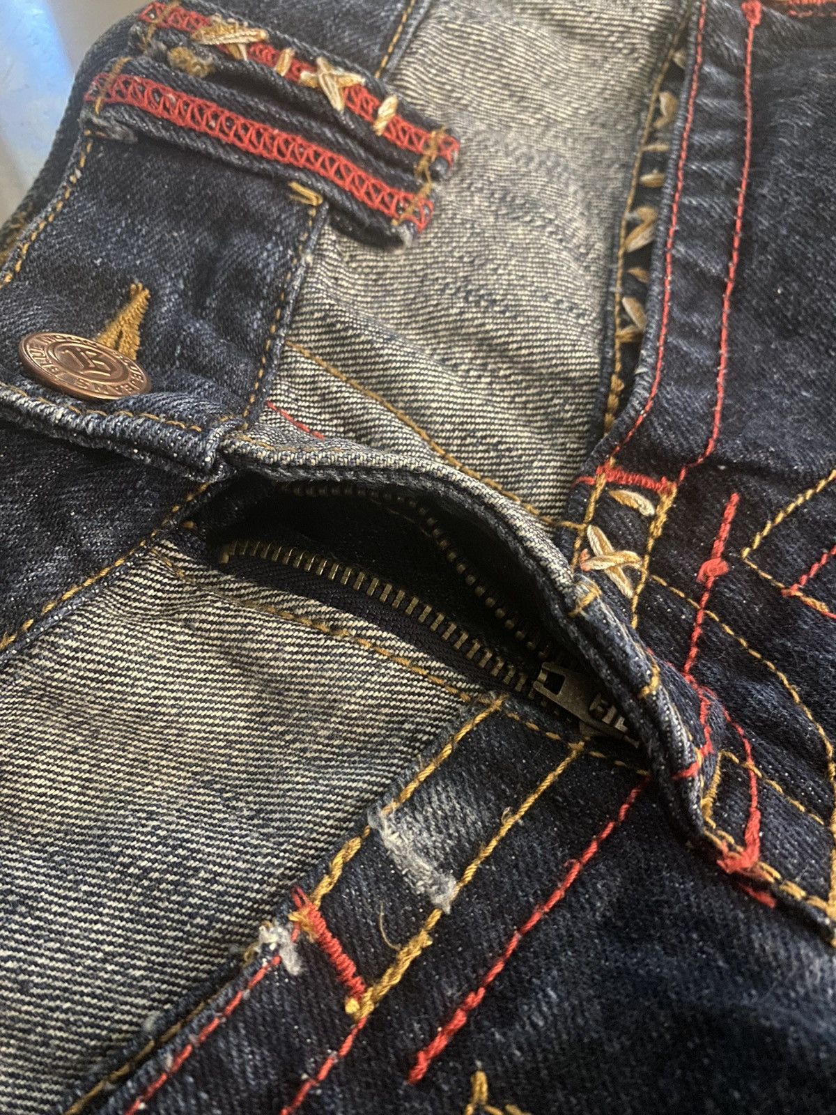 Japanese Brand × Vintage Blue Moon Blue Fatigue Surf Jeans Size US 29 - 11 Thumbnail